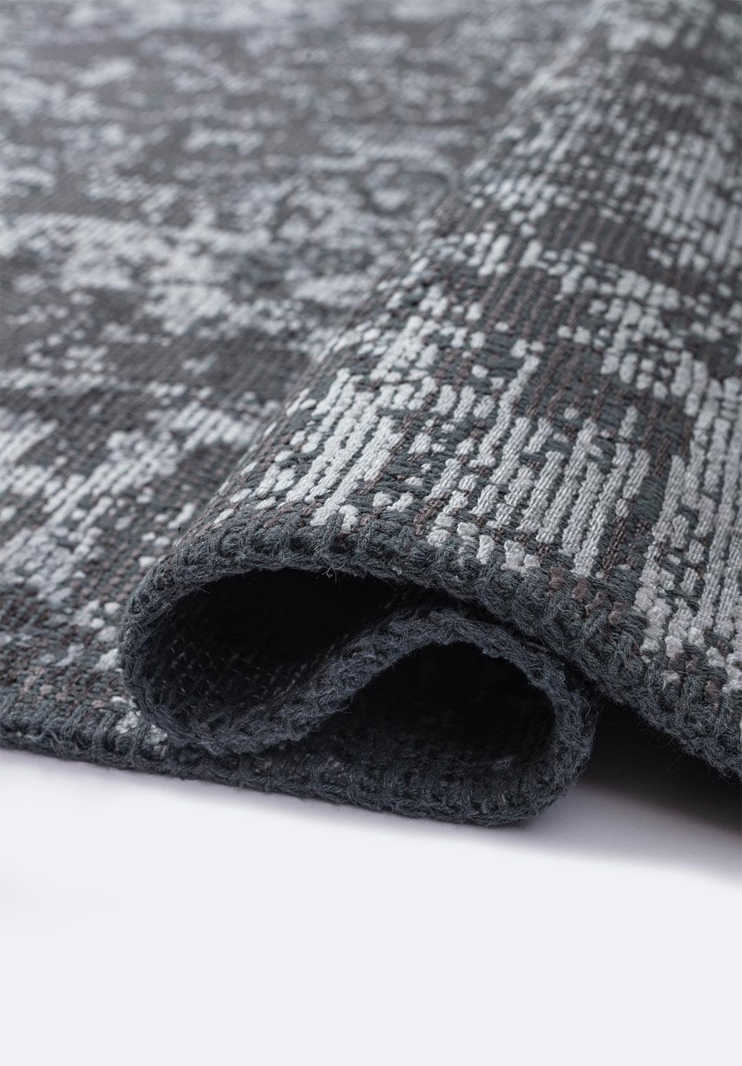 Glory Ice Blue - Charcoal Rug Rugs - Venetto Design Venettodesign.com