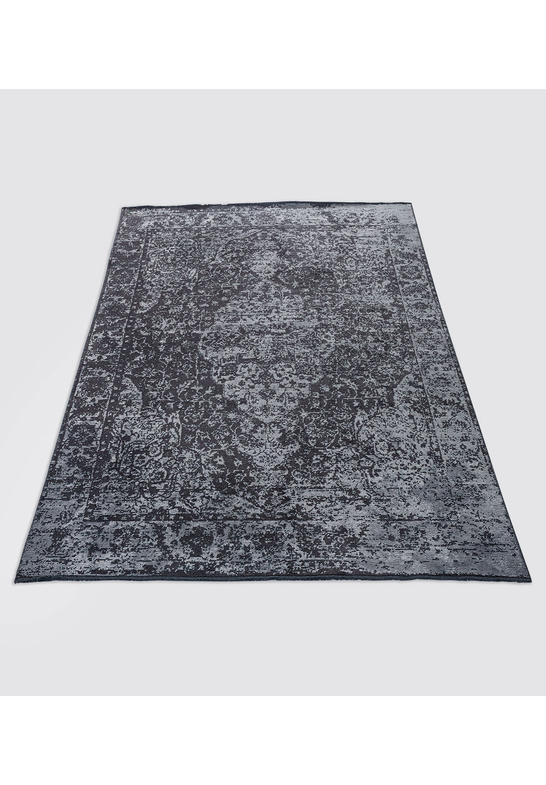 Glory Ice Blue - Charcoal Rug Rugs - Venetto Design Venettodesign.com