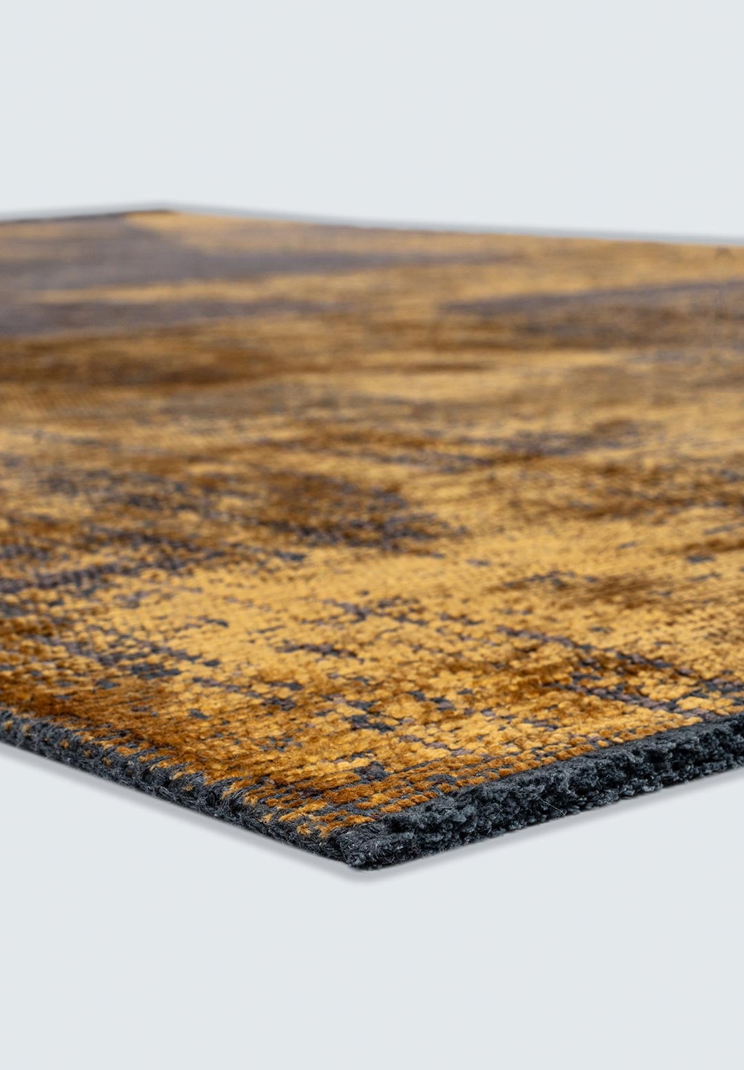 Sharp Mustard - Dark Mink Rug