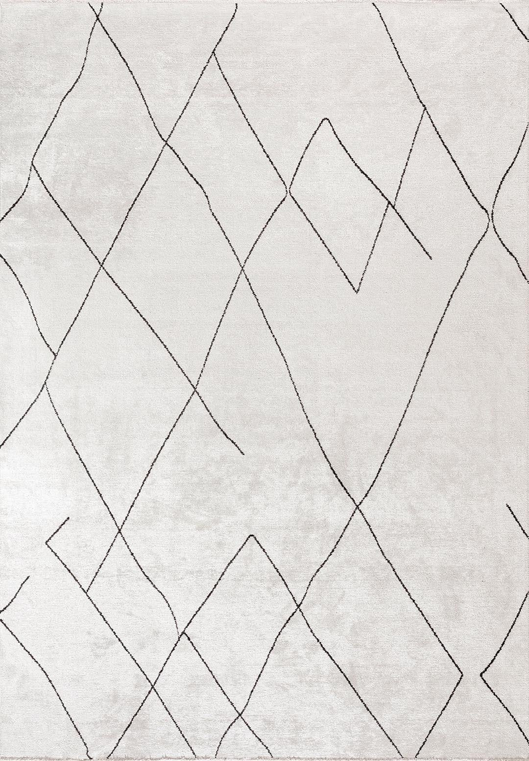 Tribal Black - Ecru Rug Rugs - Venetto Design Venettodesign.com