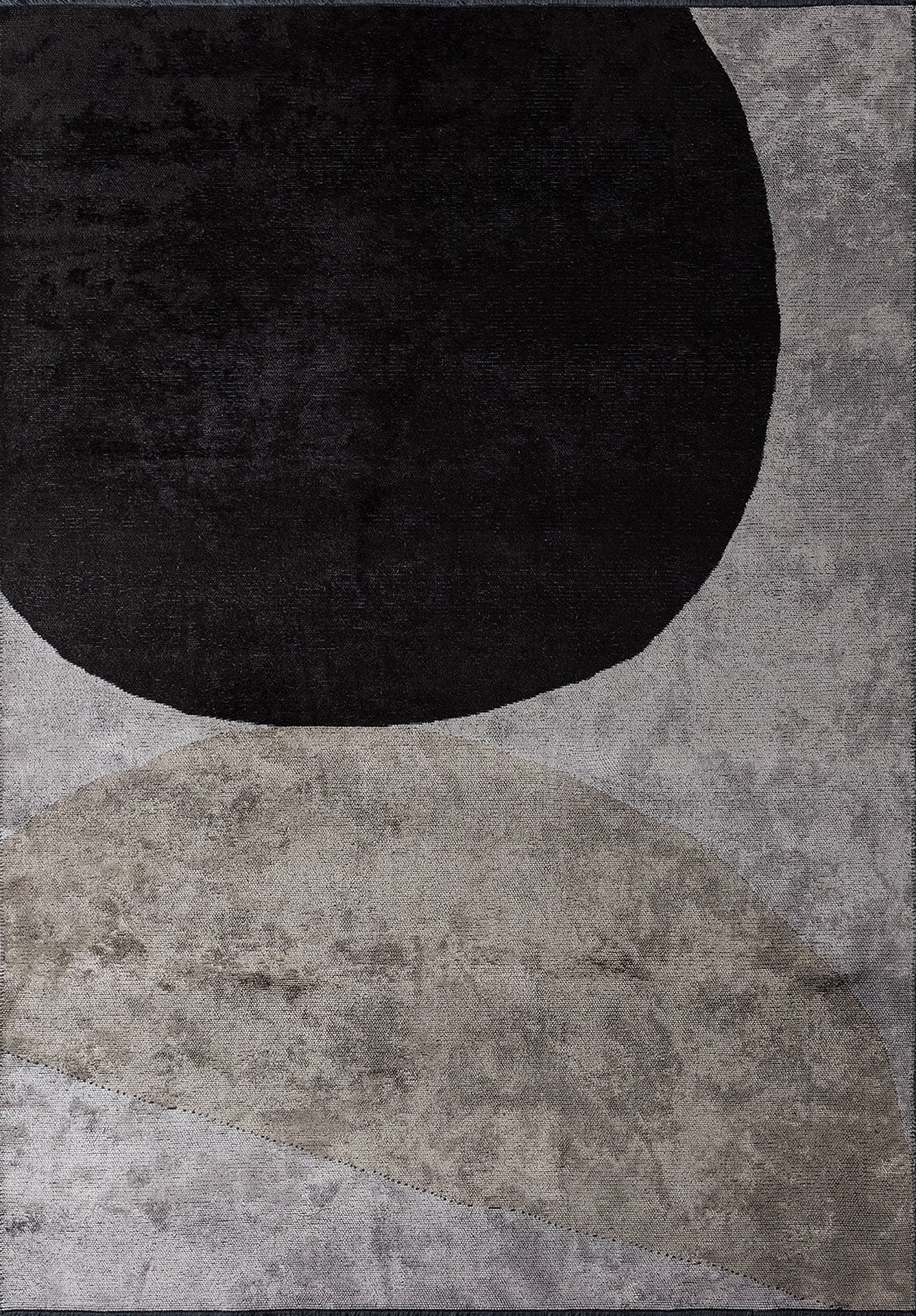 Meteor Black - Light Grey Rug Rugs - Venetto Design Venettodesign.com