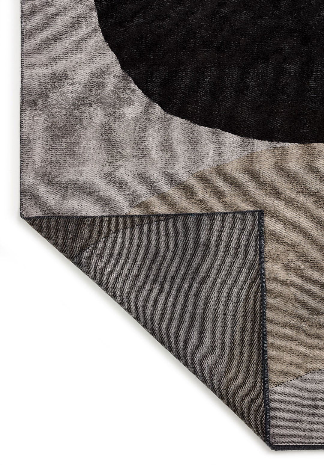 Meteor Black - Light Grey Rug Rugs - Venetto Design Venettodesign.com