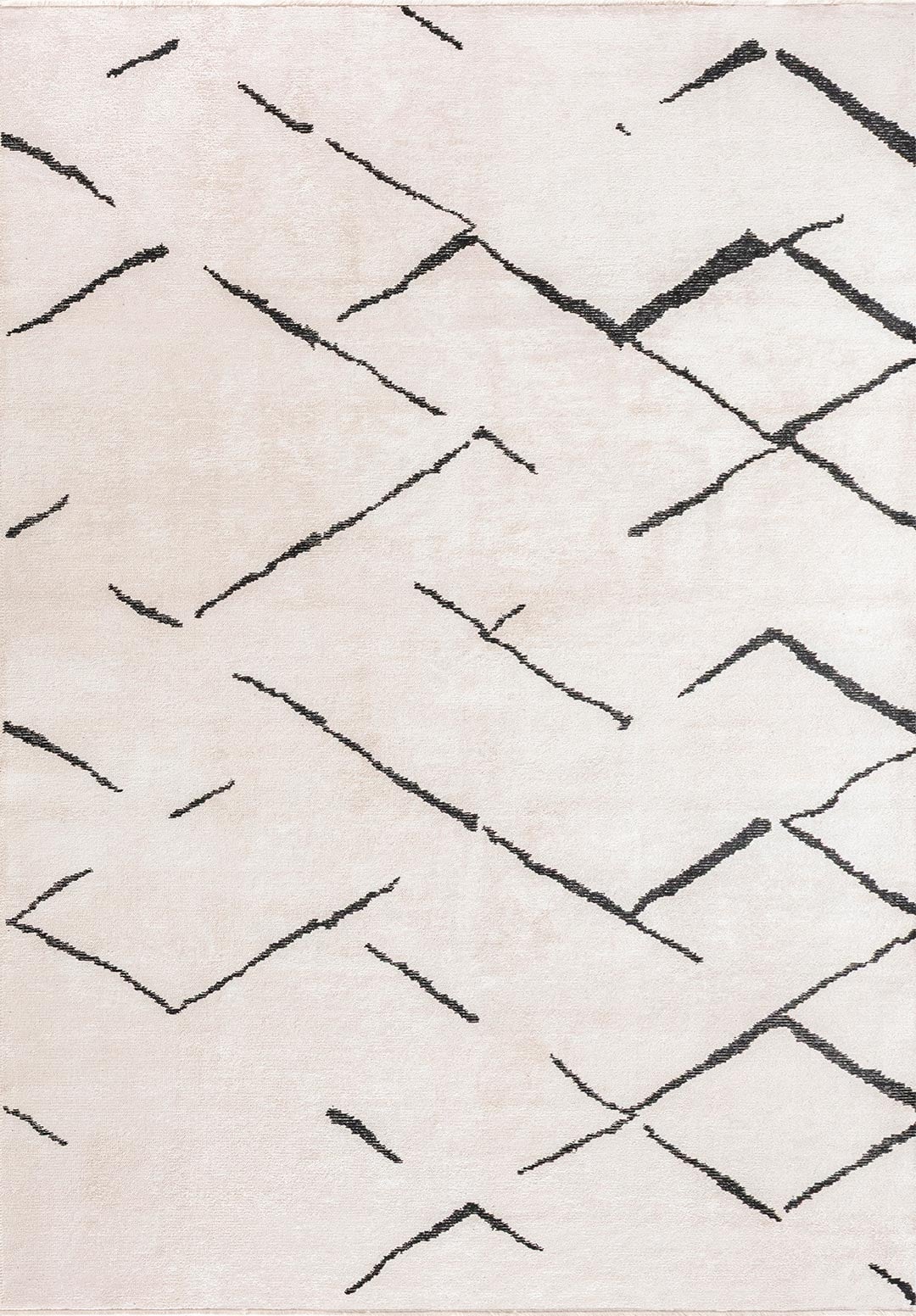Wave Black - Ecru Rug Rugs - Venetto Design Venettodesign.com