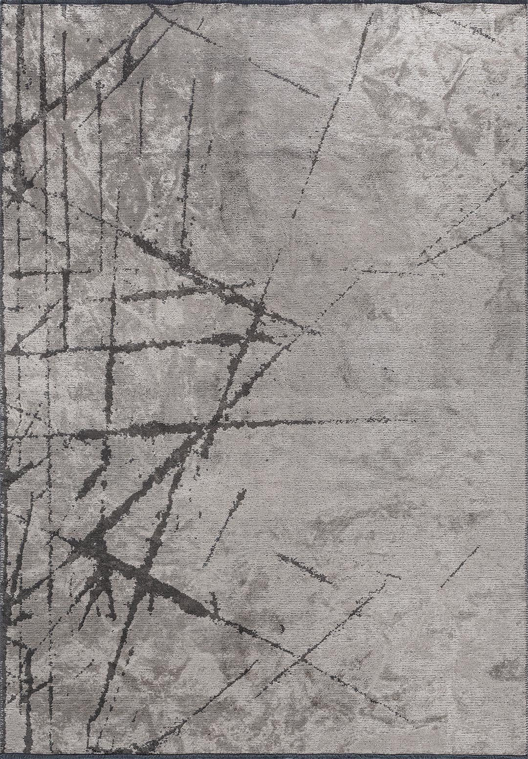 Crack Anthracite - Cream Rug Rugs - Venetto Design Venettodesign.com