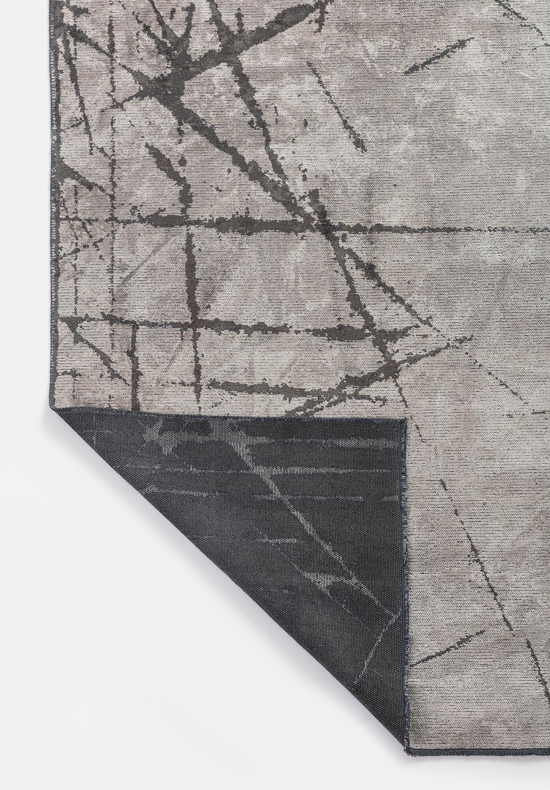 Crack Anthracite - Cream Rug Rugs - Venetto Design Venettodesign.com