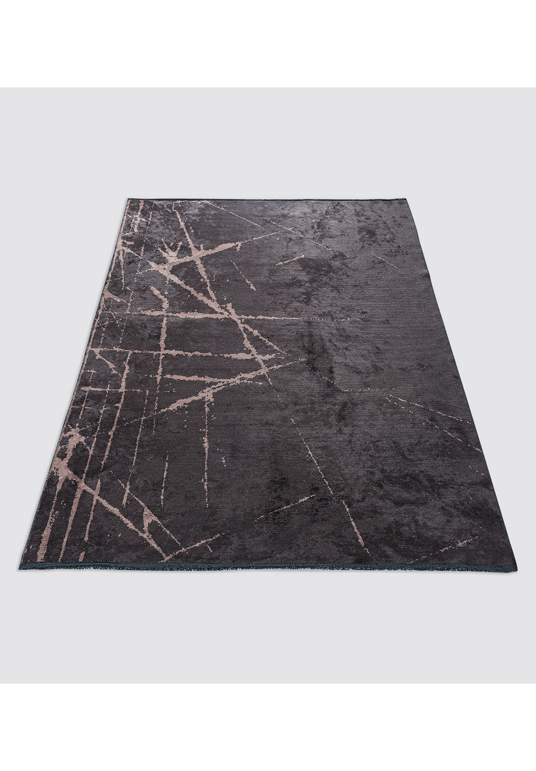 Crack Copper - Charcoal Rug Rugs - Venetto Design Venettodesign.com