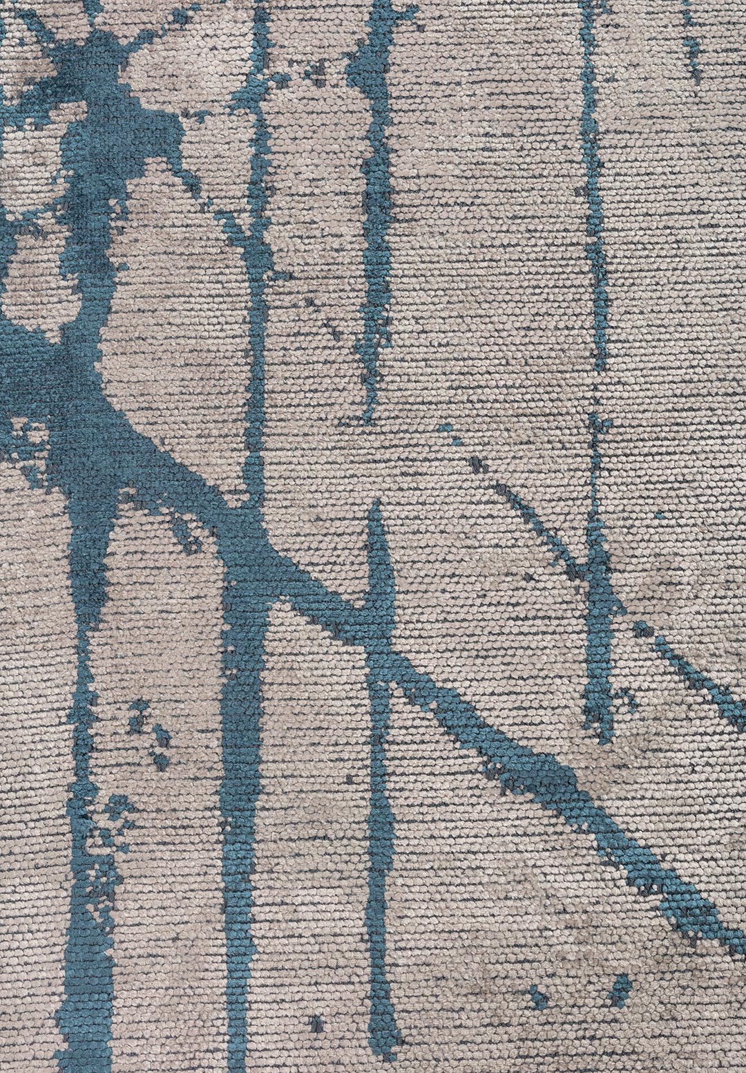Crack Petrol - Cream Rug Rugs - Venetto Design Venettodesign.com