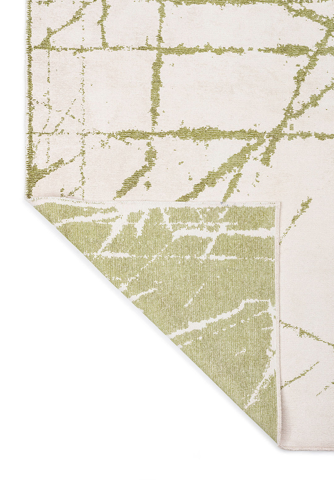 Crack Green - Ecru Rug Rugs - Venetto Design Venettodesign.com