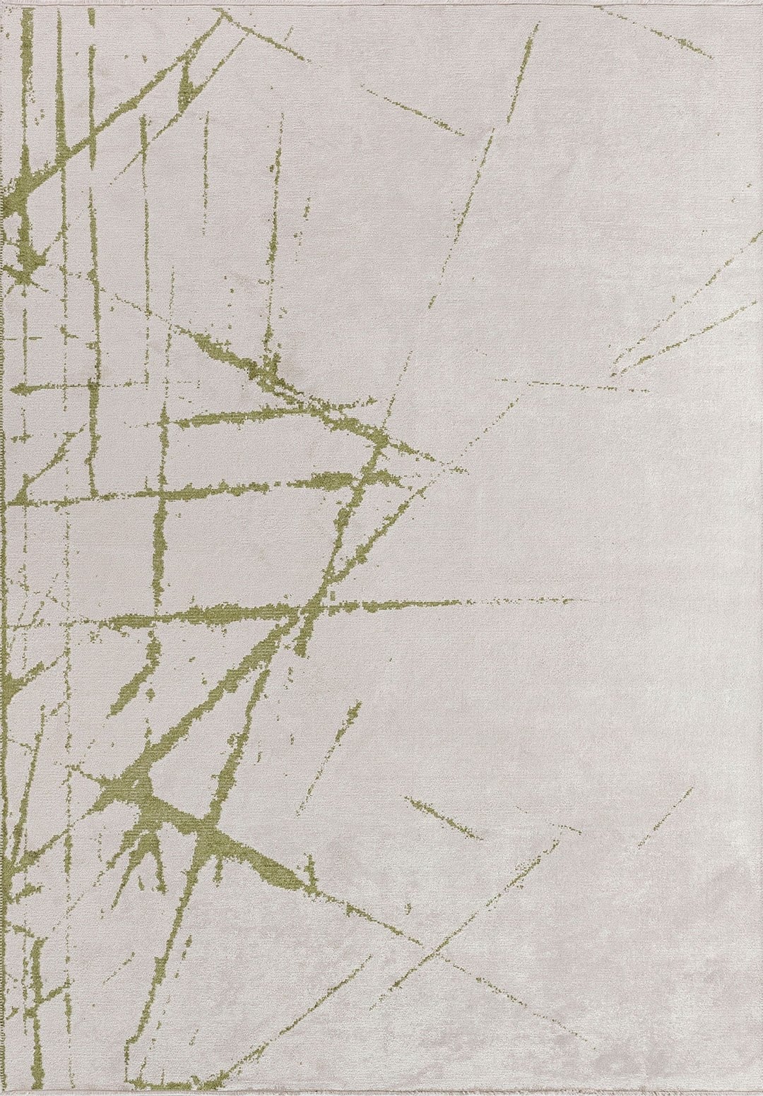 Crack Green - Ecru Rug Rugs - Venetto Design Venettodesign.com