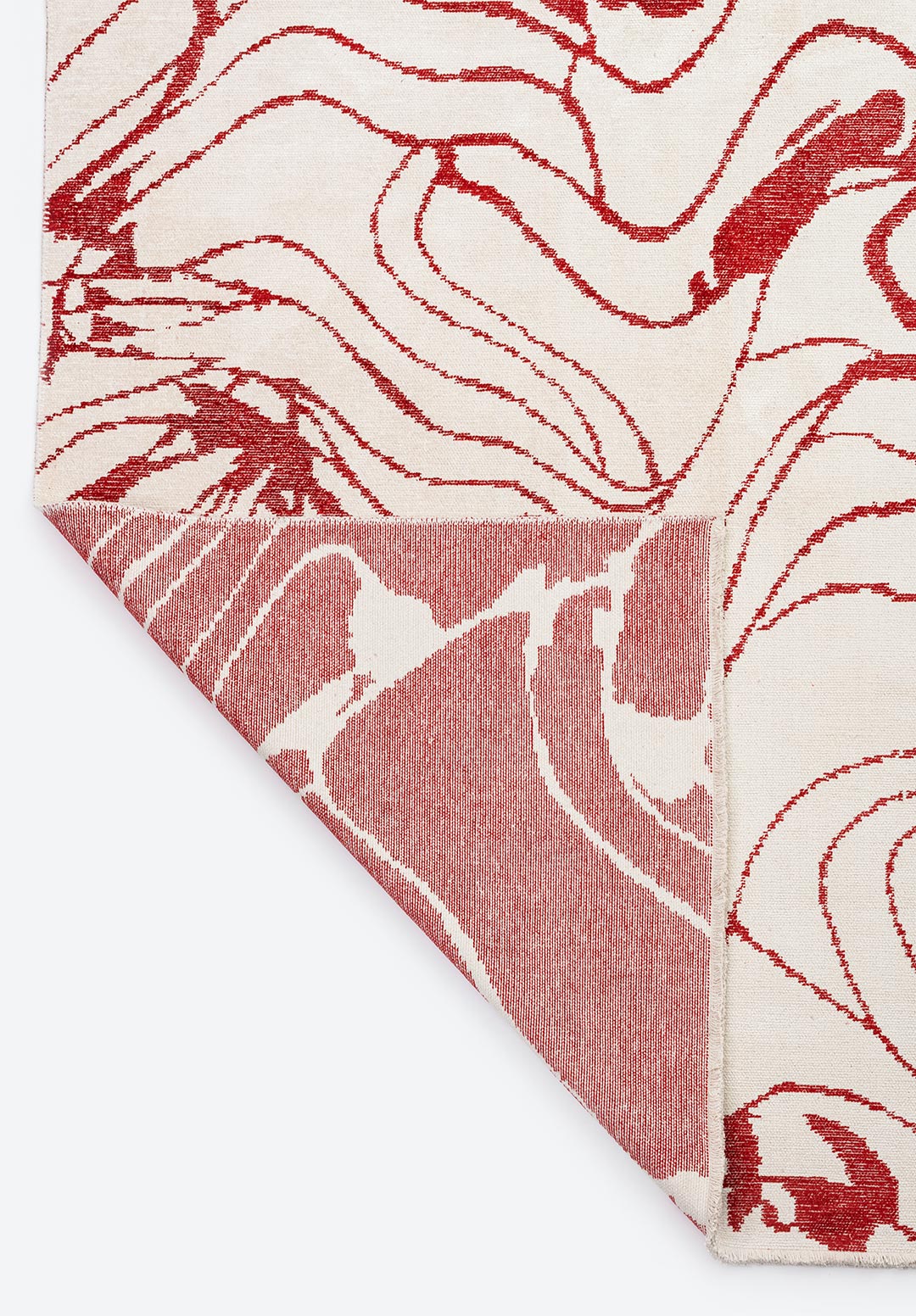 Clove Red - Ecru Rug Rugs - Venetto Design Venettodesign.com