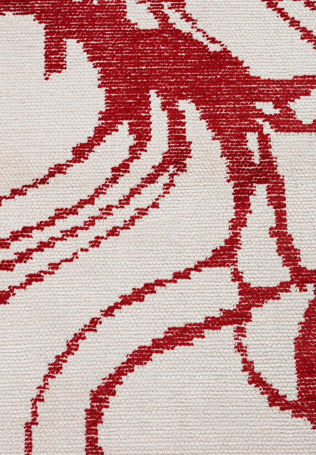 Clove Red - Ecru Rug Rugs - Venetto Design Venettodesign.com