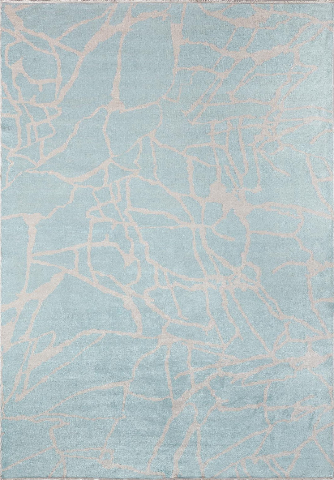 Flaw Ecru - Ice Blue Rug Rugs - Venetto Design Venettodesign.com