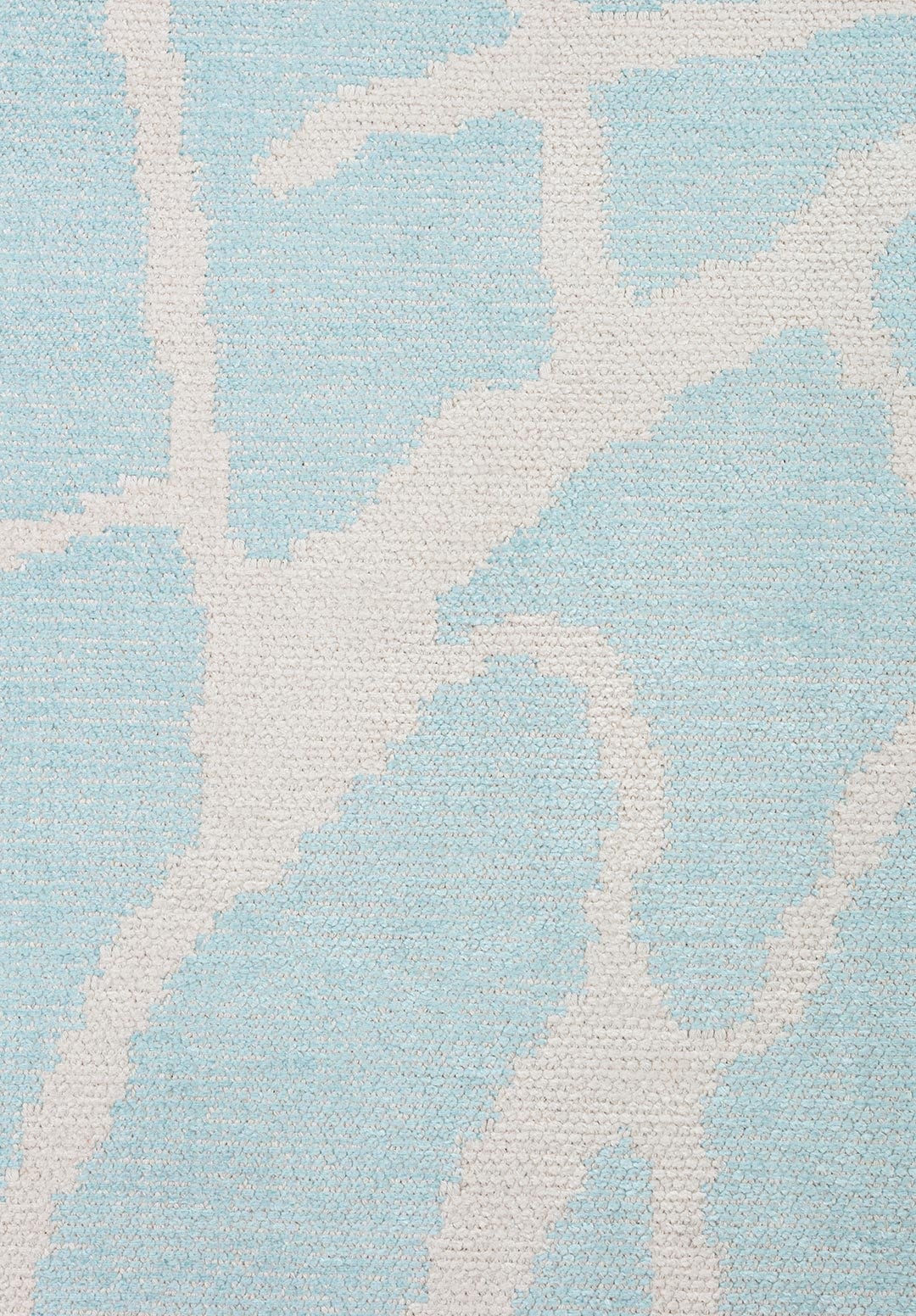 Flaw Ecru - Ice Blue Rug Rugs - Venetto Design Venettodesign.com