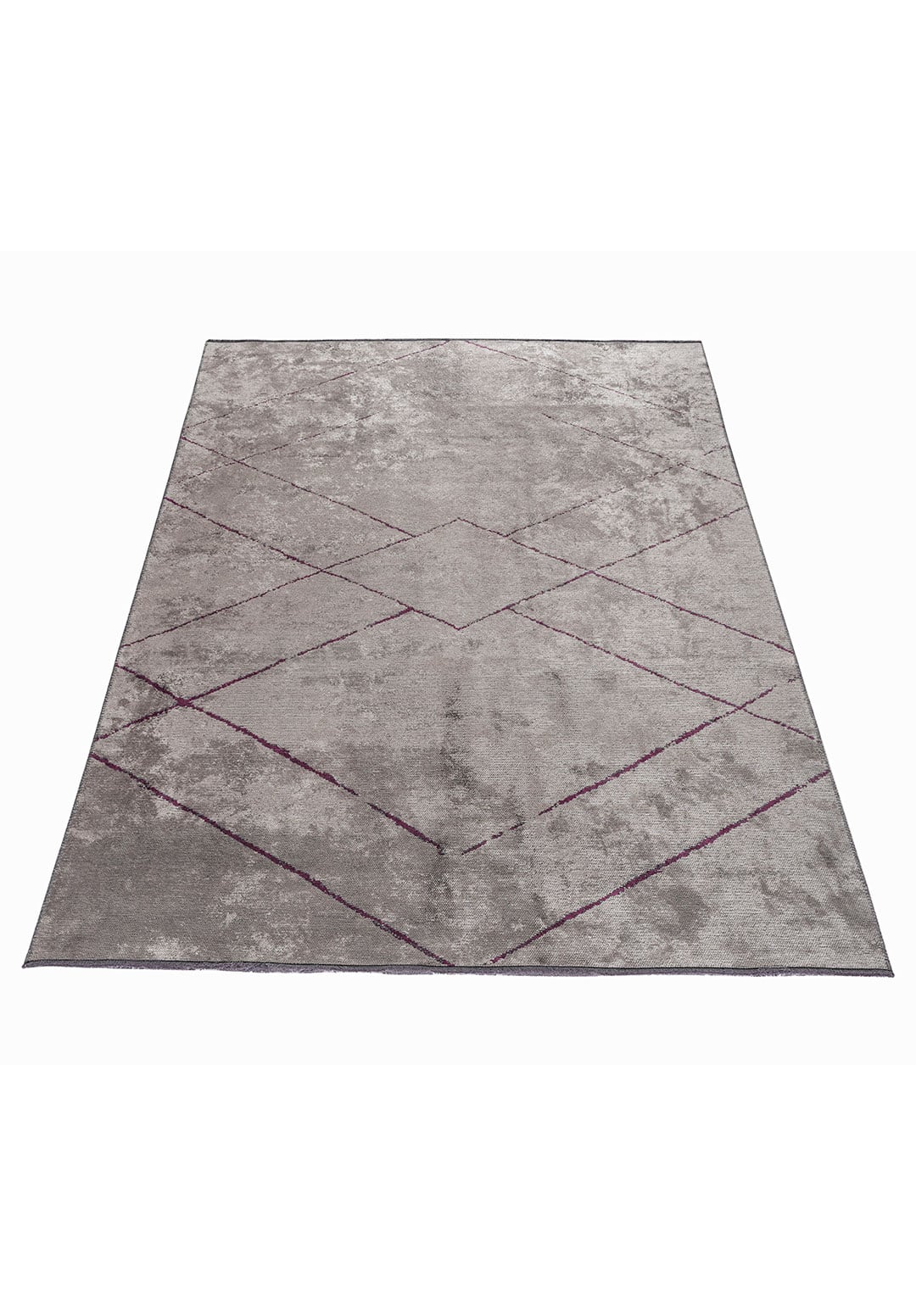 Spider Dark Damson - Dark Grey Rug Rugs - Venetto Design Venettodesign.com
