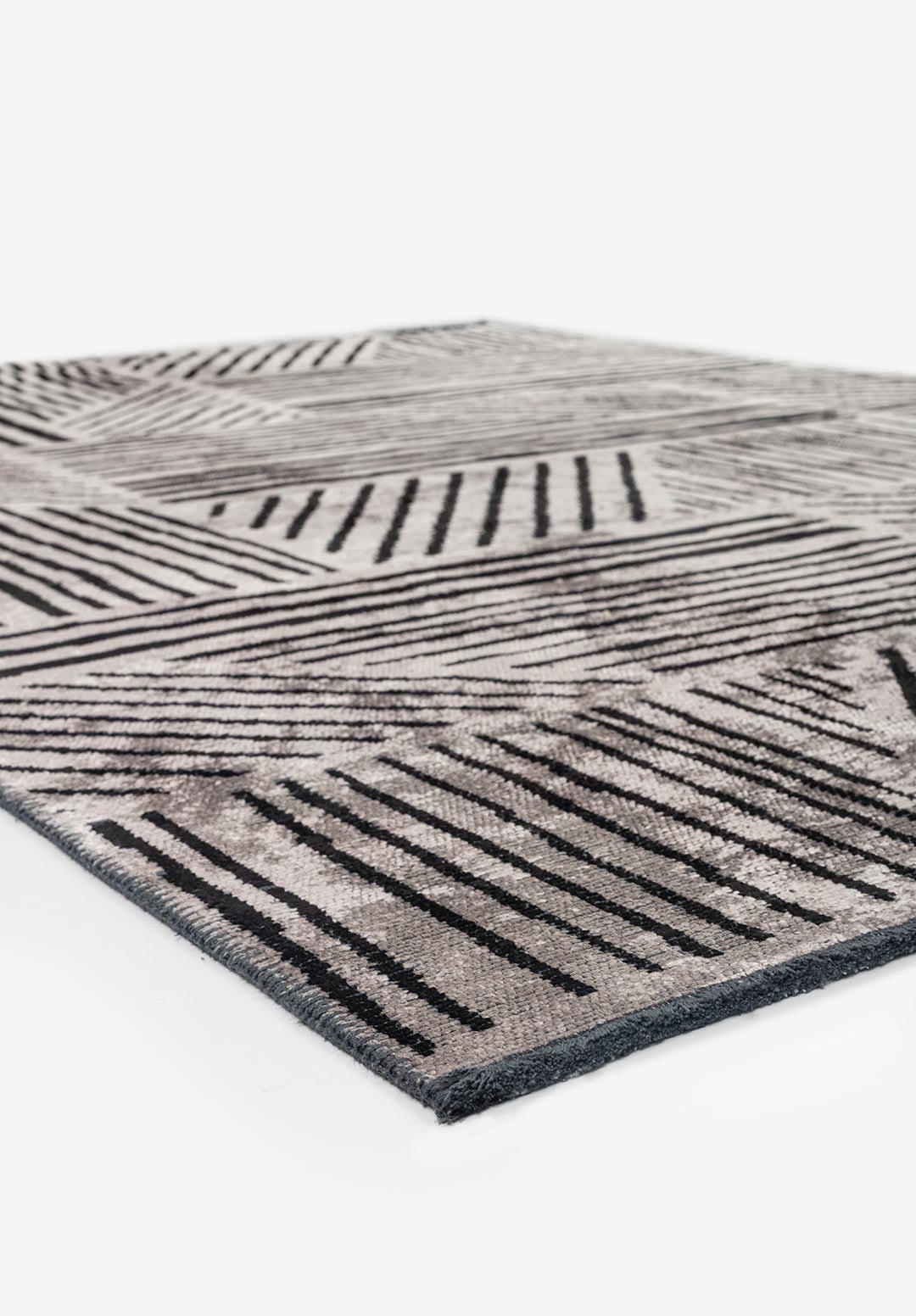 Field Black - Light Grey Rug Rugs - Venetto Design Venettodesign.com