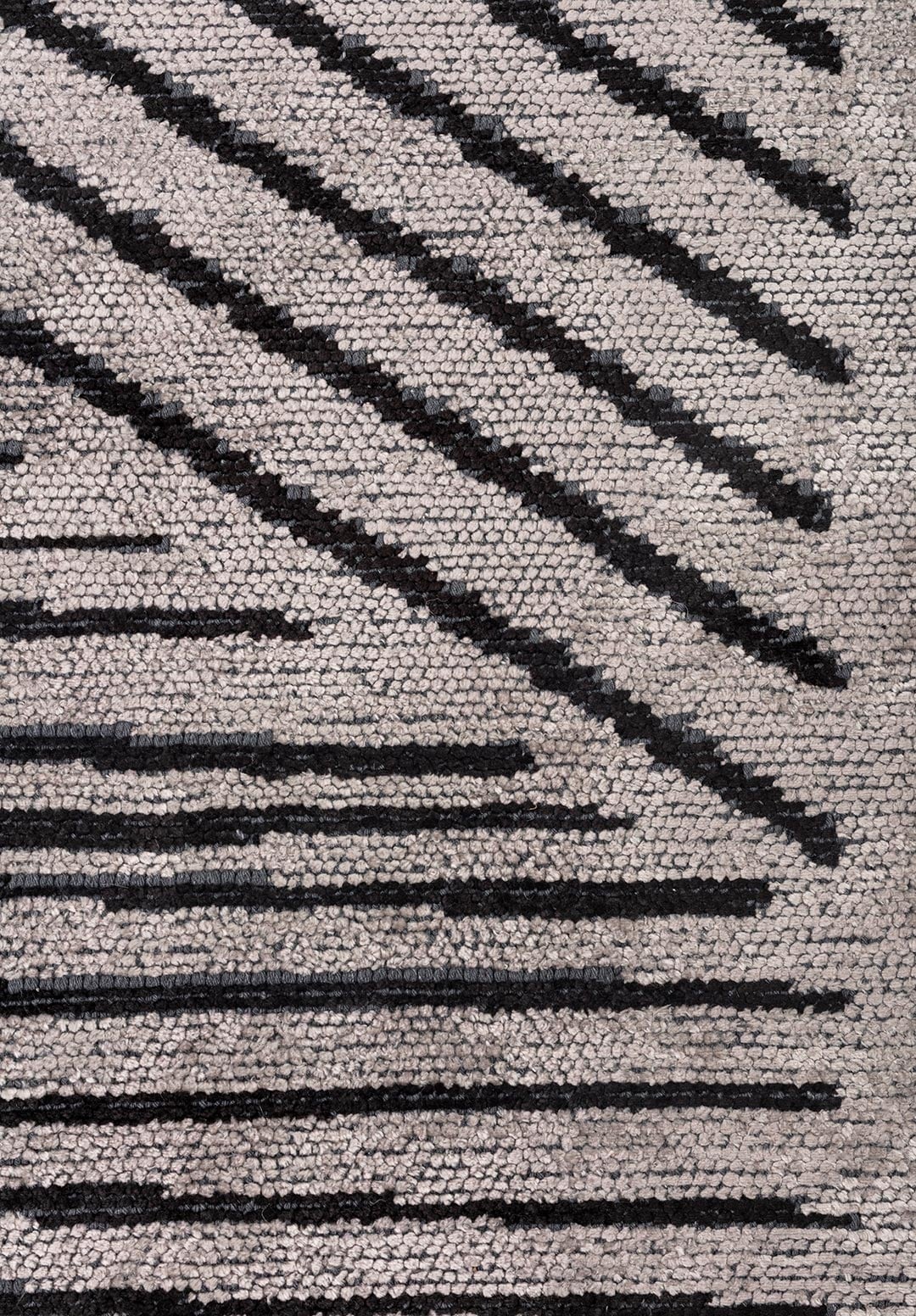 Field Black - Light Grey Rug Rugs - Venetto Design Venettodesign.com