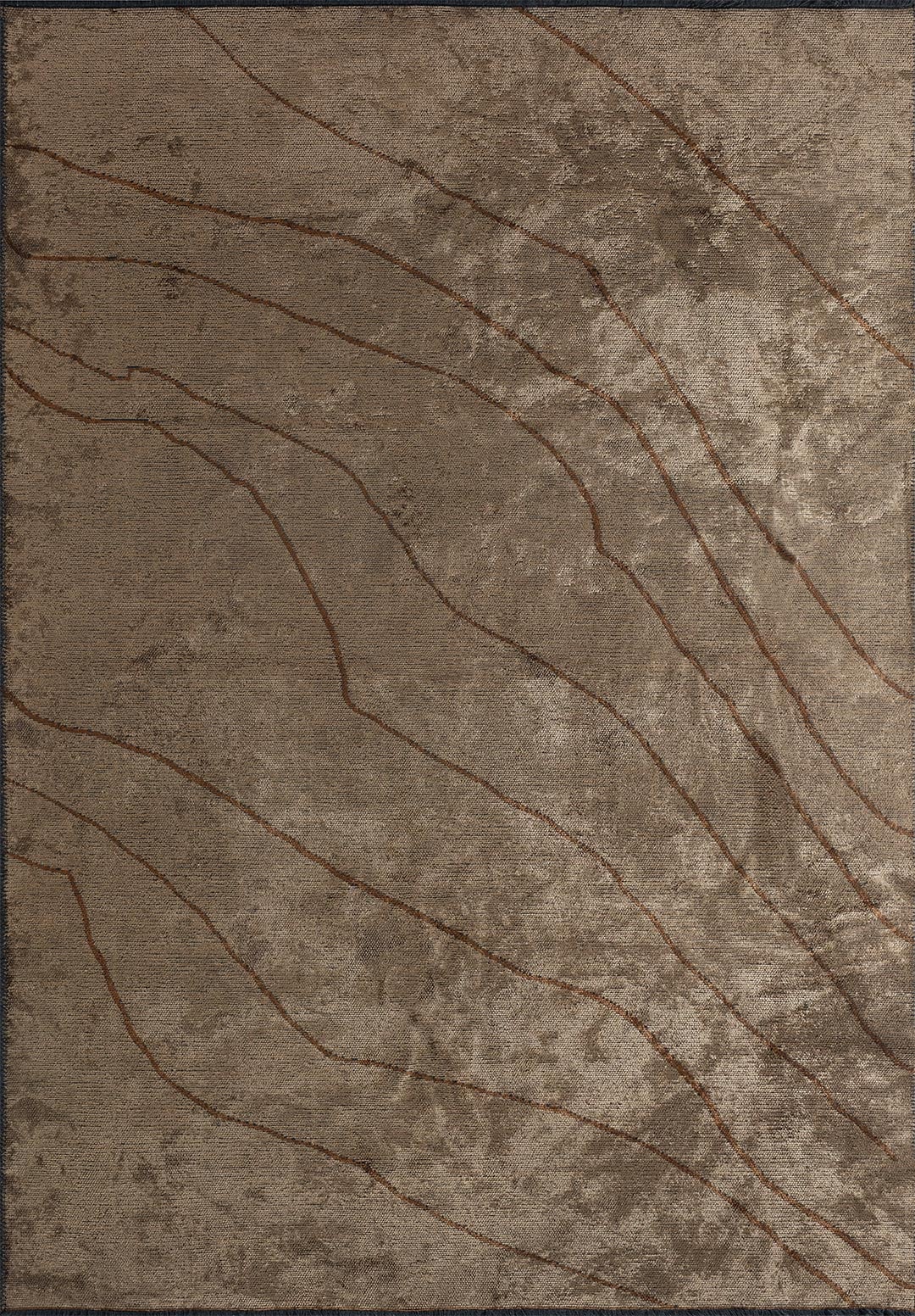 Curve Light Brown - Cacao Rug Rugs - Venetto Design Venettodesign.com