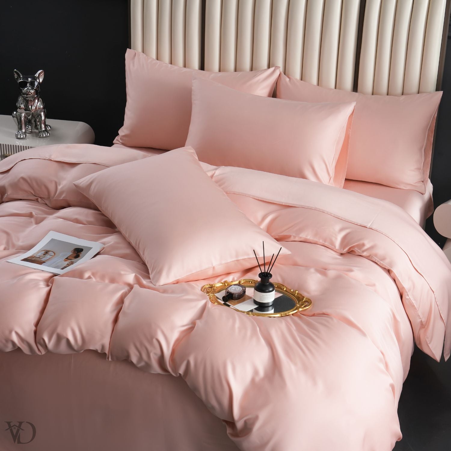 Green Dream Pink Luxury Bamboo Bedding Set