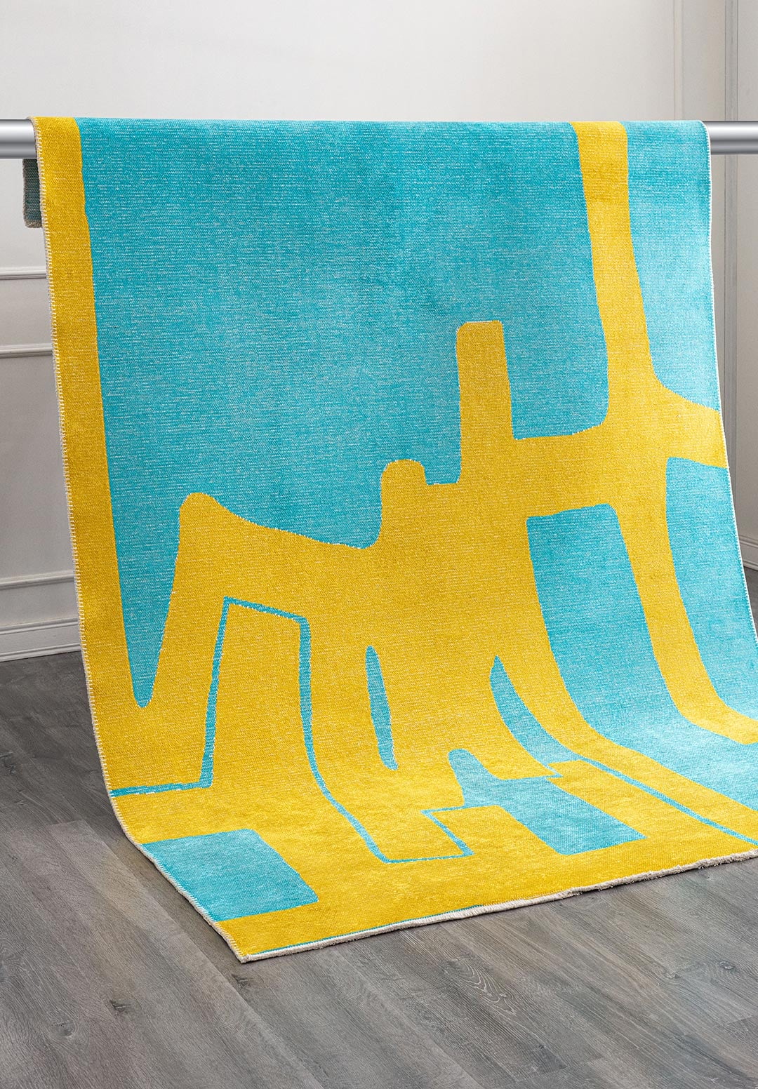 Forma Yellow - Turquoise Rug Rugs - Venetto Design Venettodesign.com