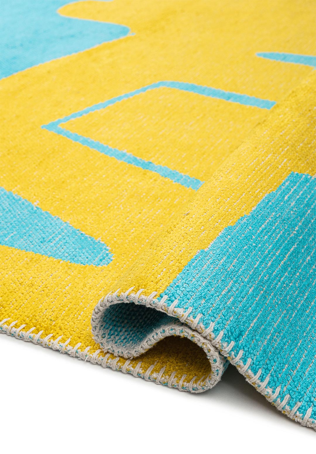 Forma Yellow - Turquoise Rug Rugs - Venetto Design Venettodesign.com
