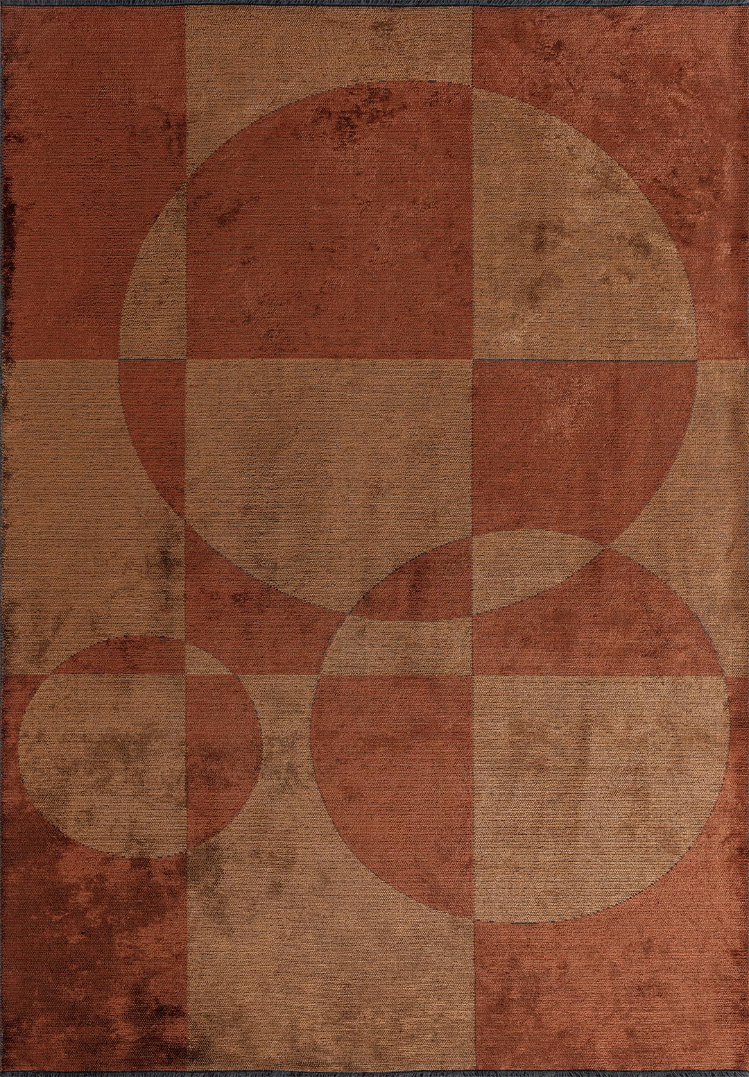 Bubble Rust - Terra Rug Rugs - Venetto Design Venettodesign.com