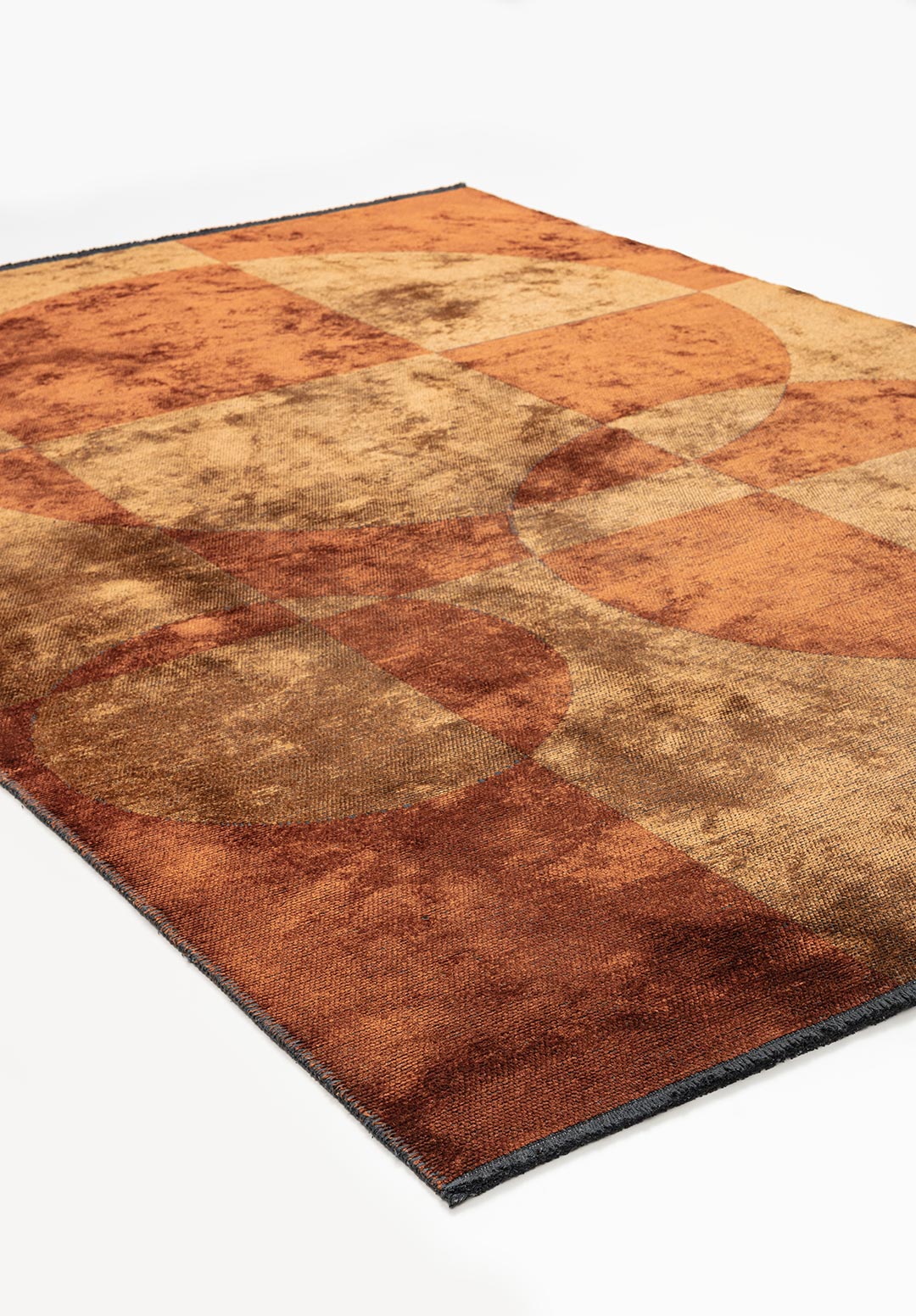Bubble Rust - Terra Rug Rugs - Venetto Design Venettodesign.com