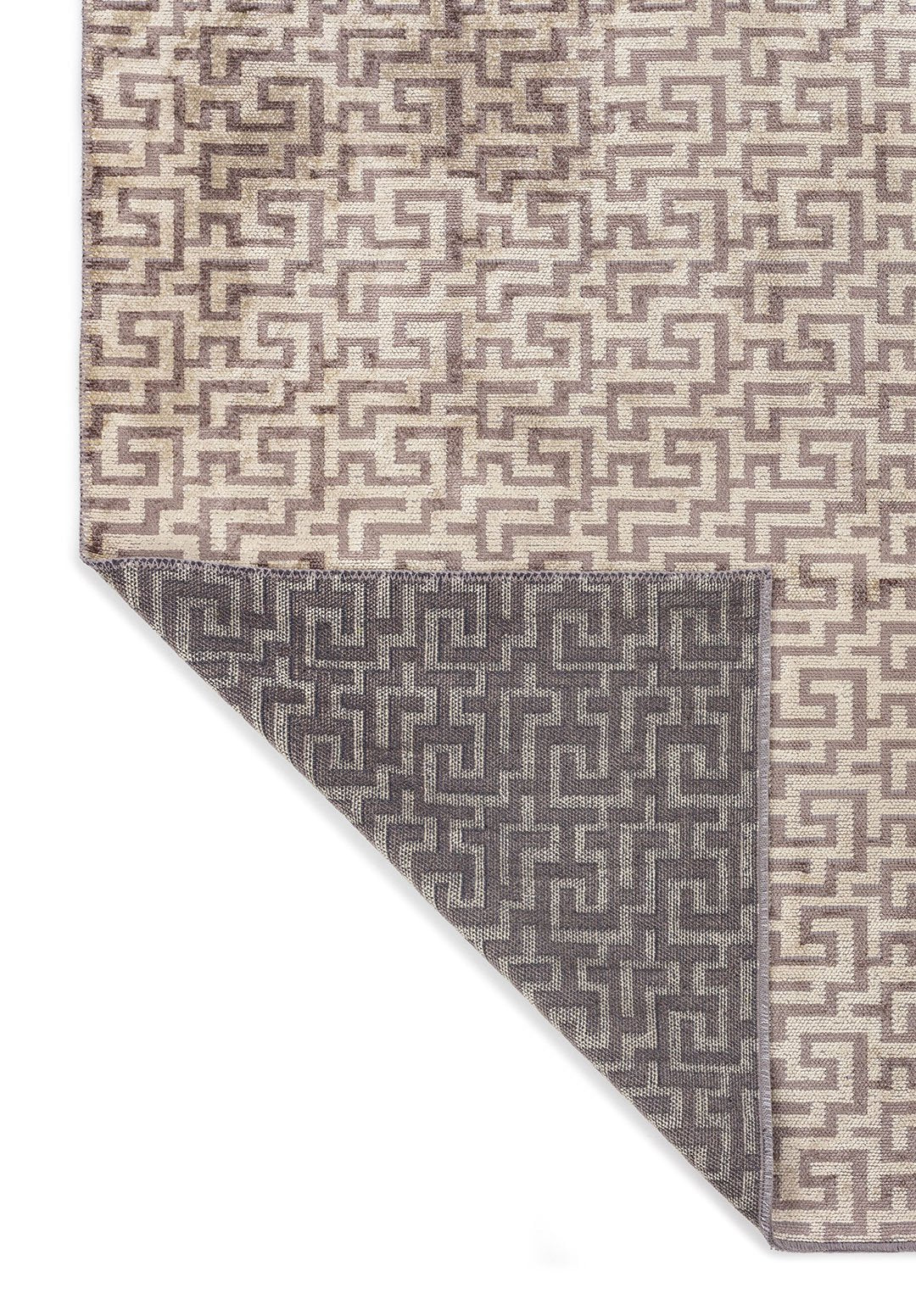 Caterpillar Dark Grey - Cream Rug Rugs - Venetto Design Venettodesign.com