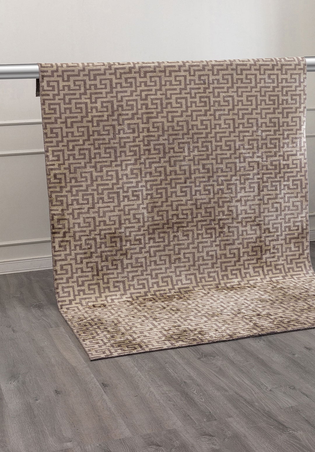 Caterpillar Dark Grey - Cream Rug Rugs - Venetto Design Venettodesign.com