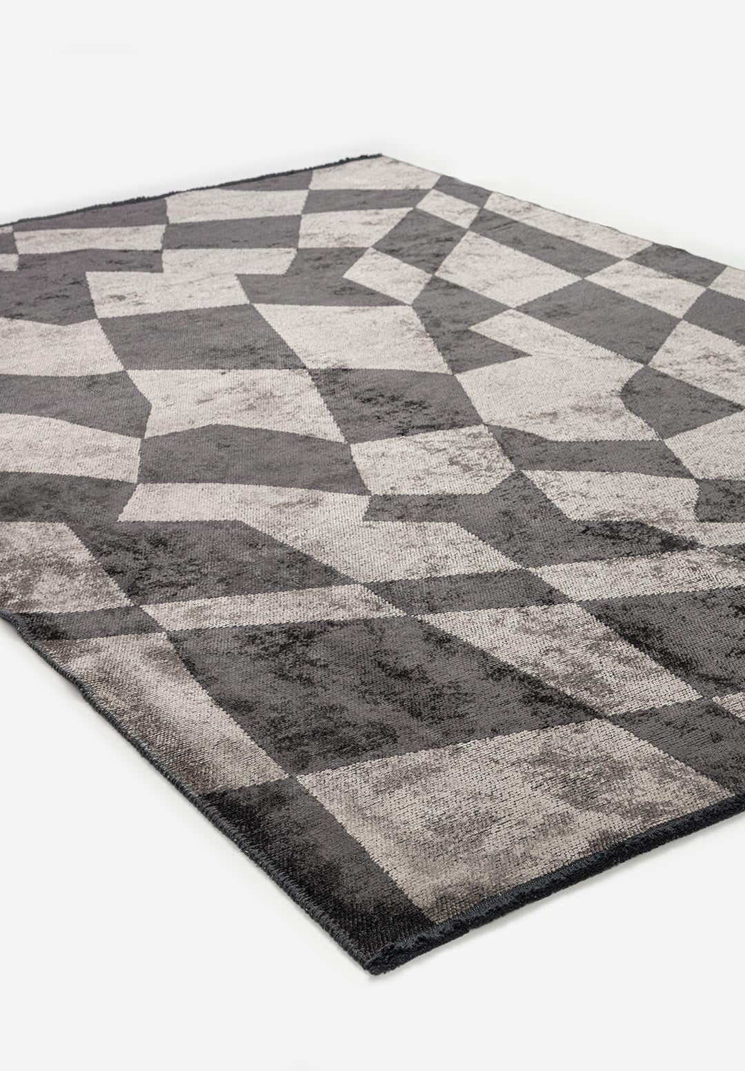 Flag Charcoal - Cream Rug Rugs - Venetto Design Venettodesign.com