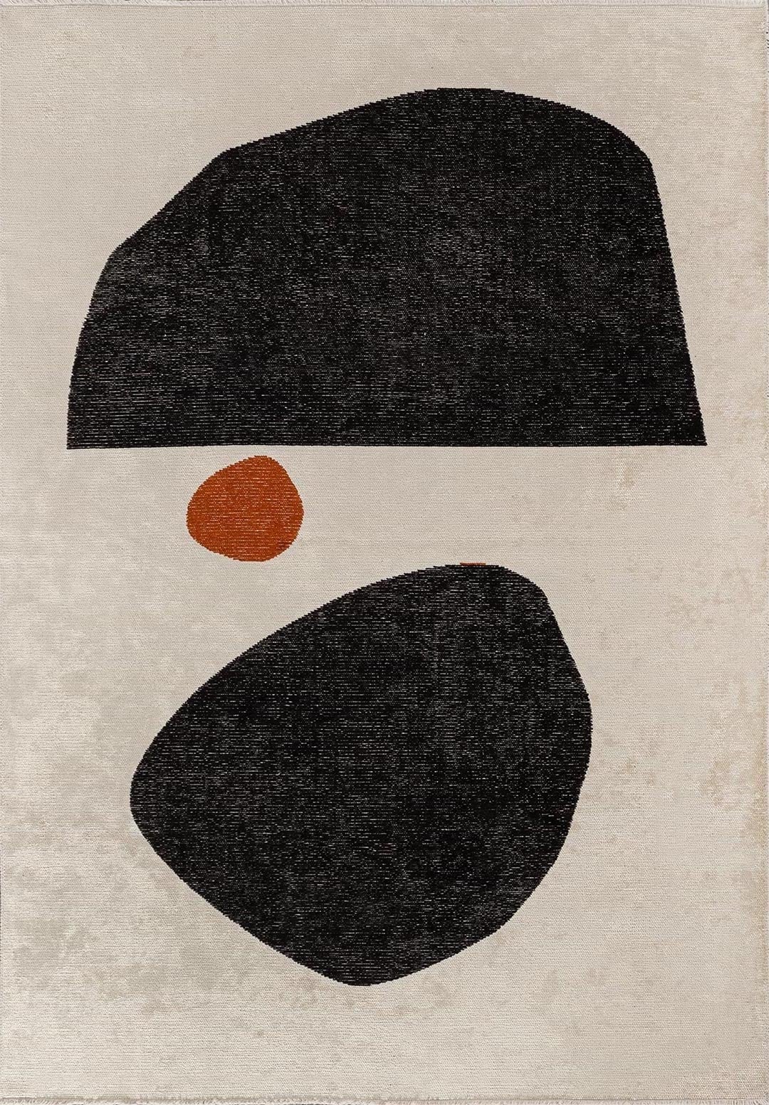 Rock Black - Ecru Rug Rugs - Venetto Design Venettodesign.com