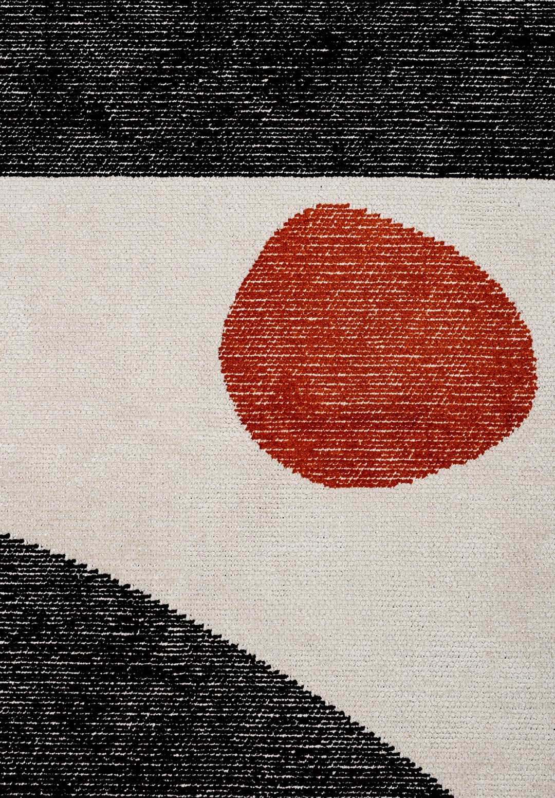 Rock Black - Ecru Rug Rugs - Venetto Design Venettodesign.com