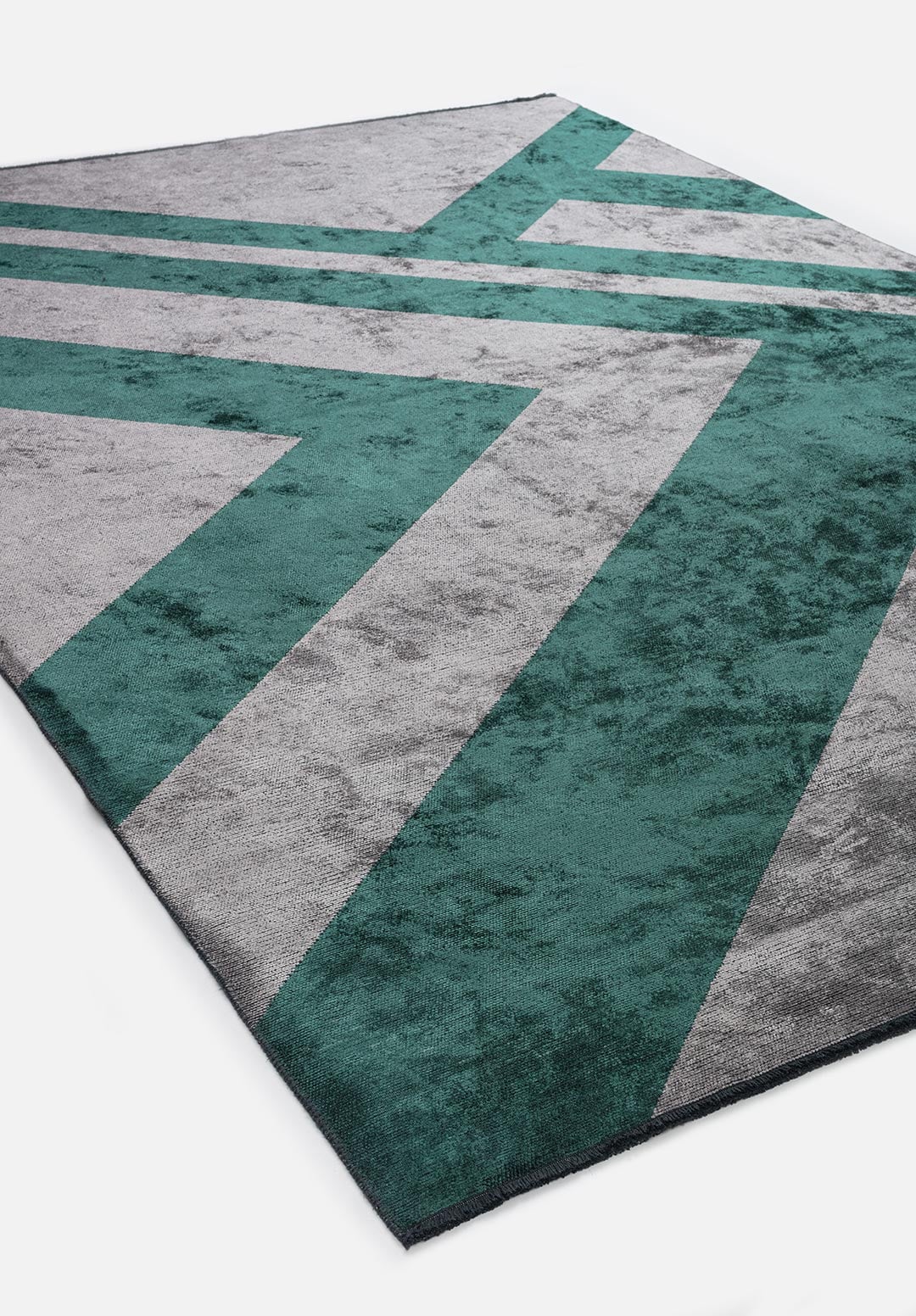 Vetra Dark Green - Light Grey Rug Rugs - Venetto Design Venettodesign.com