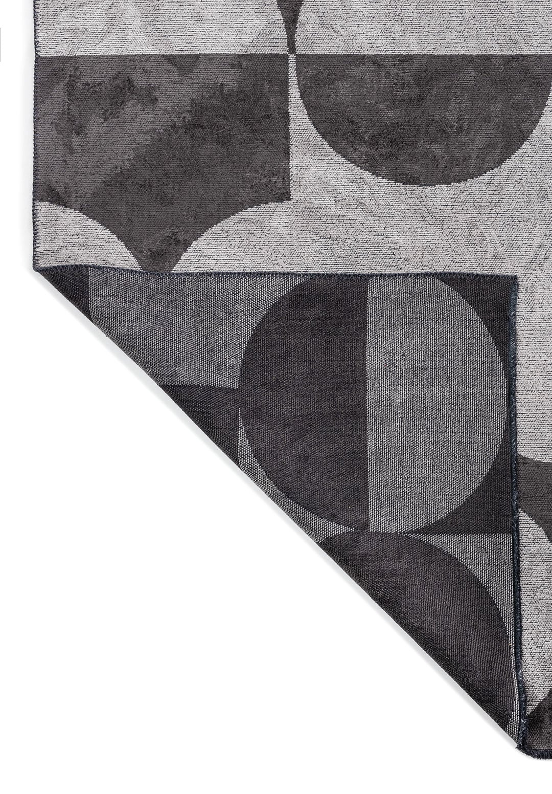 Circle Charcoal - Light Cream Rug Rugs - Venetto Design Venettodesign.com