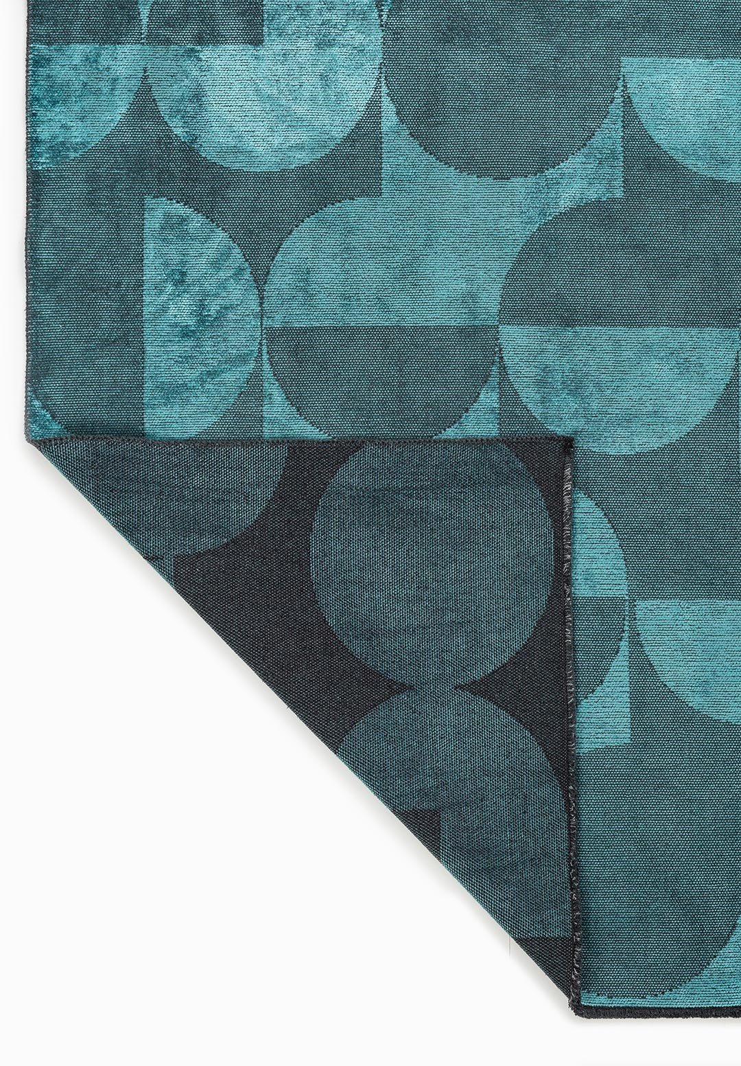 Circle Turquoise Rug Rugs - Venetto Design Venettodesign.com