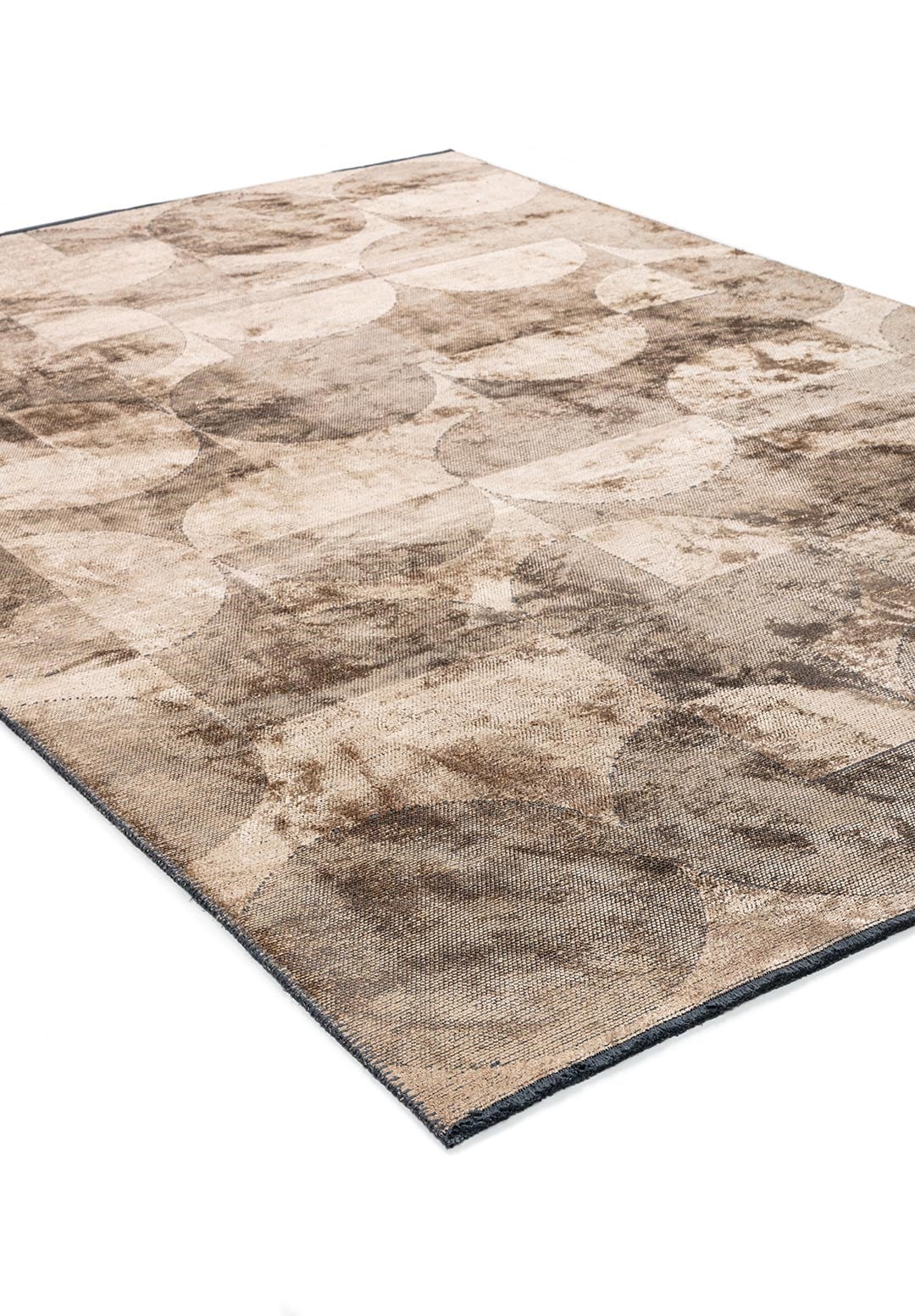 Circle Dark Beige Rug Rugs - Venetto Design Venettodesign.com