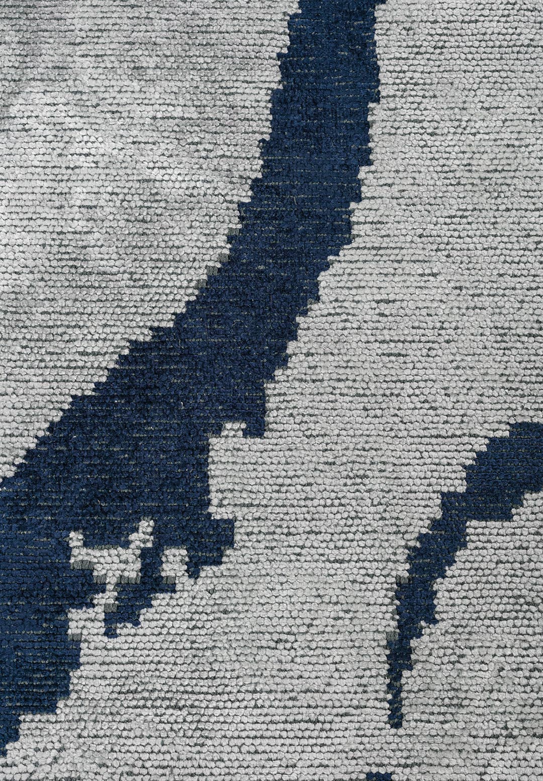 Aura Dark Navy - Ice Blue Rug Rugs - Venetto Design Venettodesign.com
