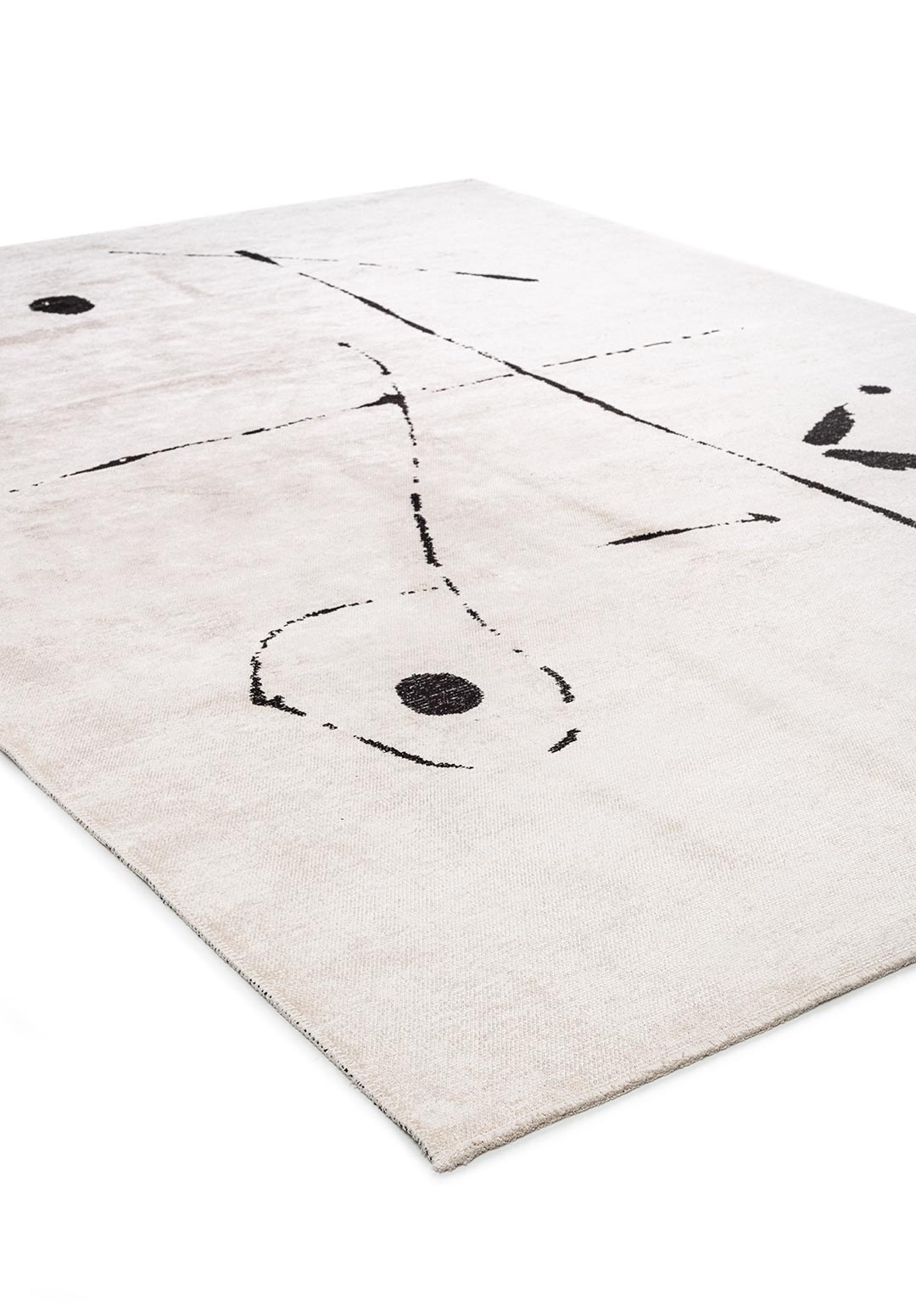 Clay Black - Ecru Rug Rugs - Venetto Design Venettodesign.com