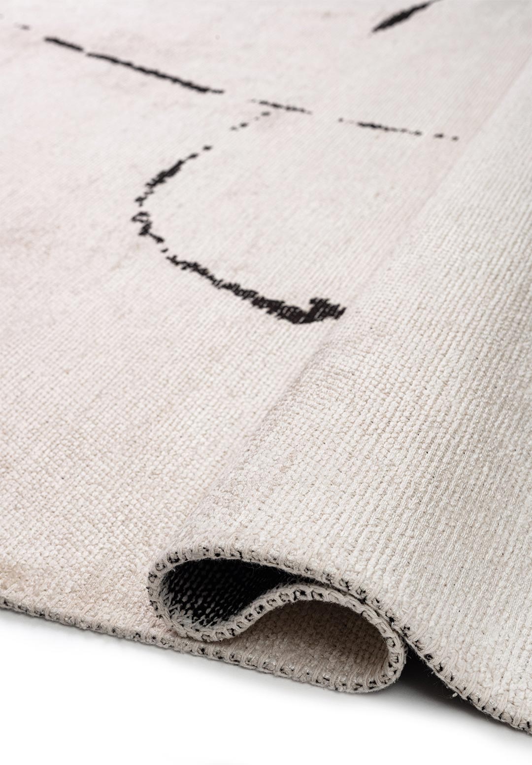 Clay Black - Ecru Rug Rugs - Venetto Design Venettodesign.com