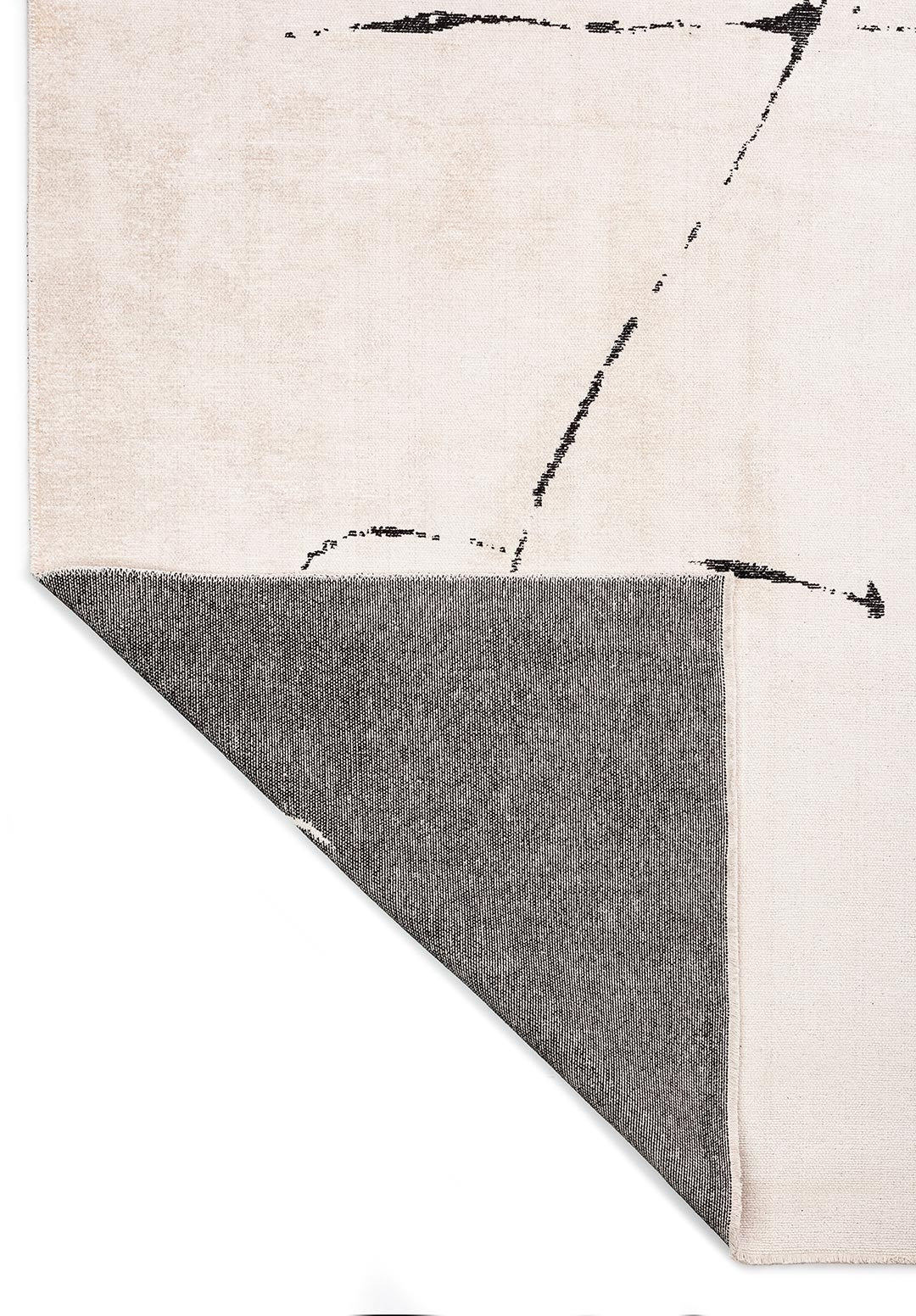 Clay Black - Ecru Rug Rugs - Venetto Design Venettodesign.com