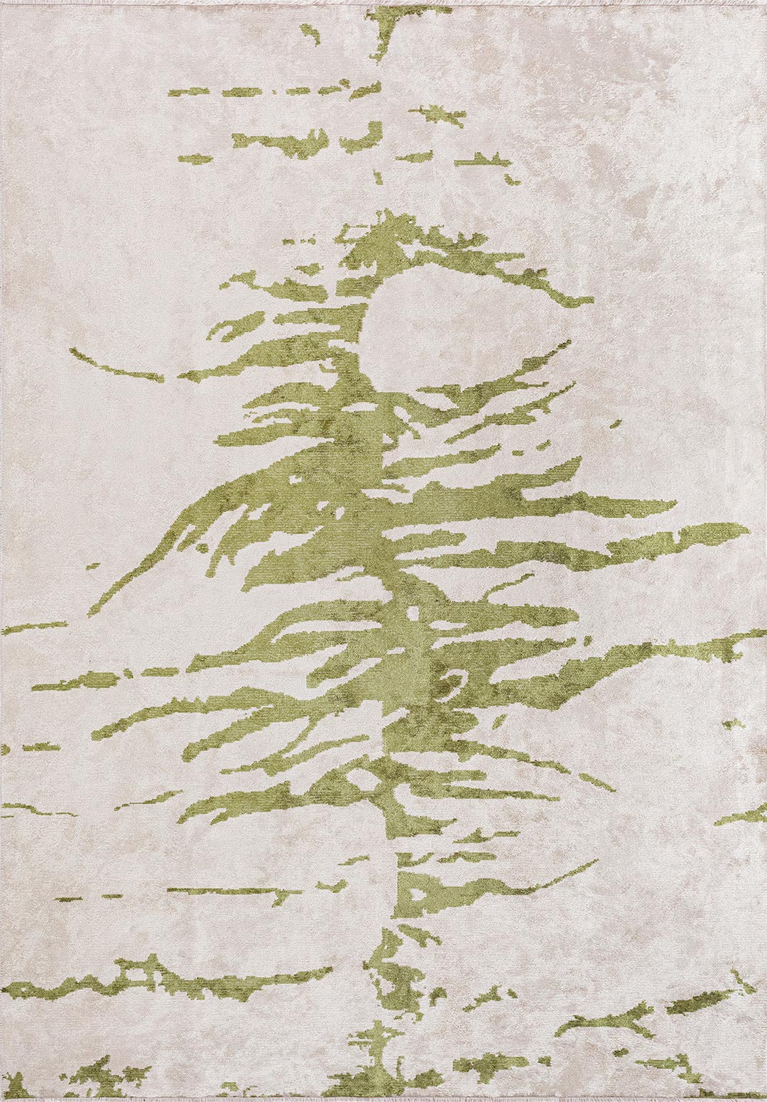 Bush Green - Ecru Rug
