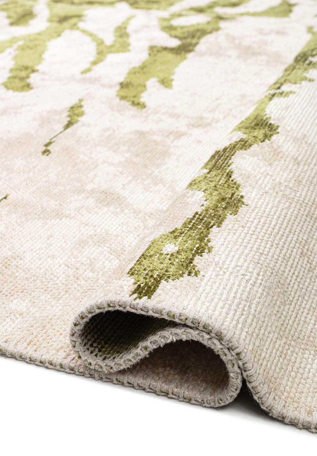Bush Green - Ecru Rug