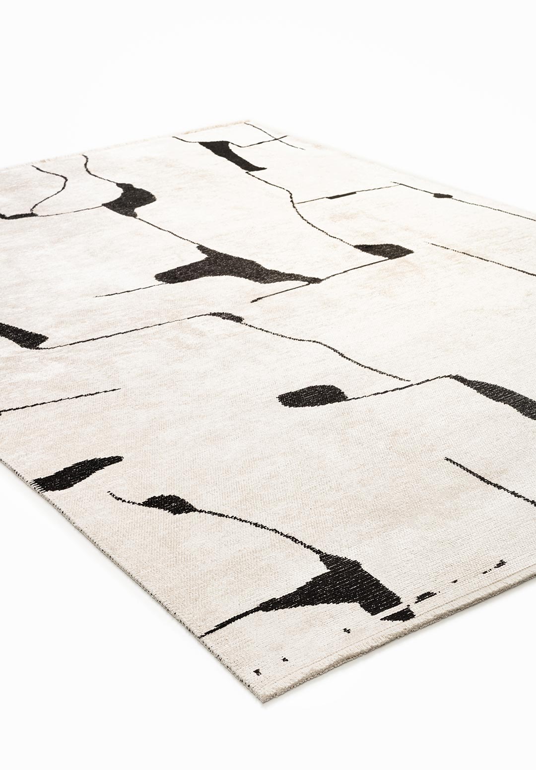 Atlas Black - Ecru Rug Rugs - Venetto Design Venettodesign.com