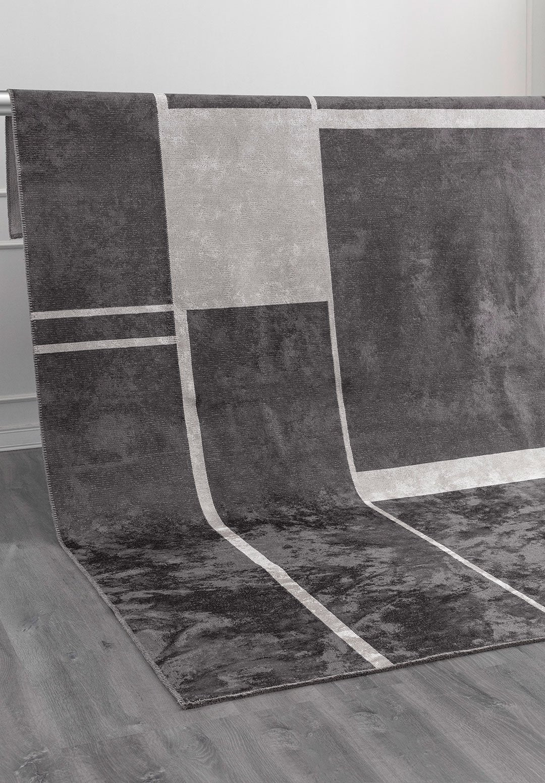 Cell Bone - Charcoal Rug Rugs - Venetto Design Venettodesign.com