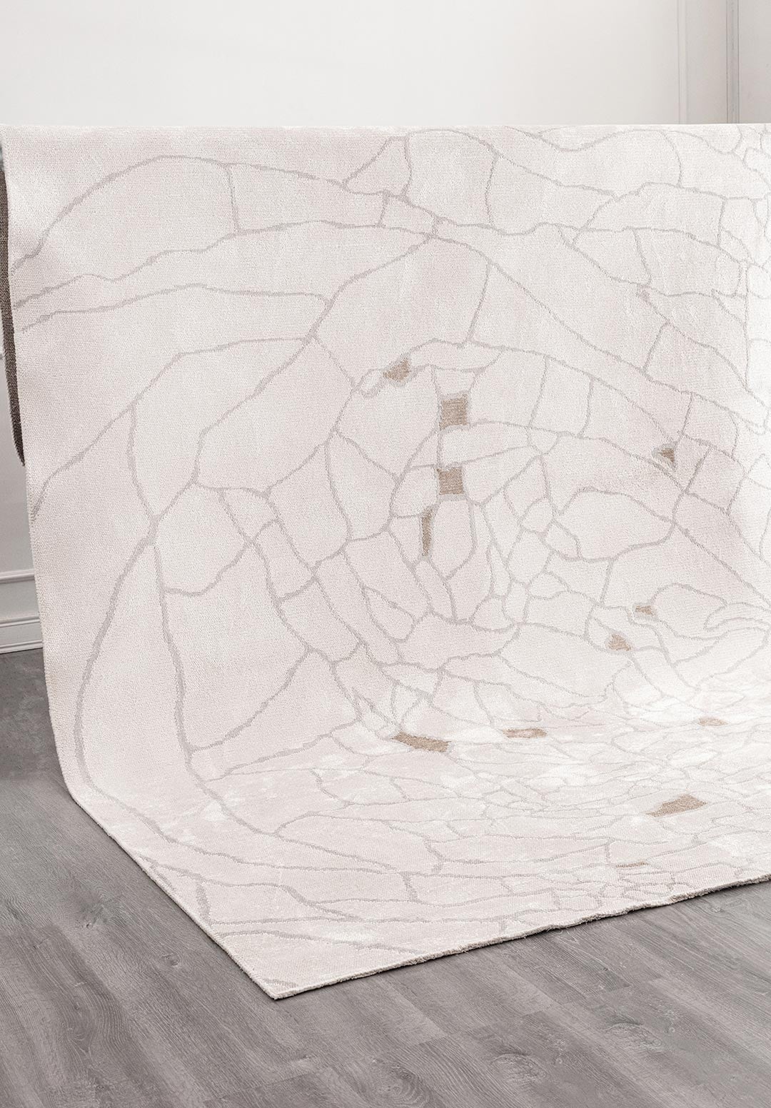 Dry Light Grey - Ecru Rug Rugs - Venetto Design Venettodesign.com