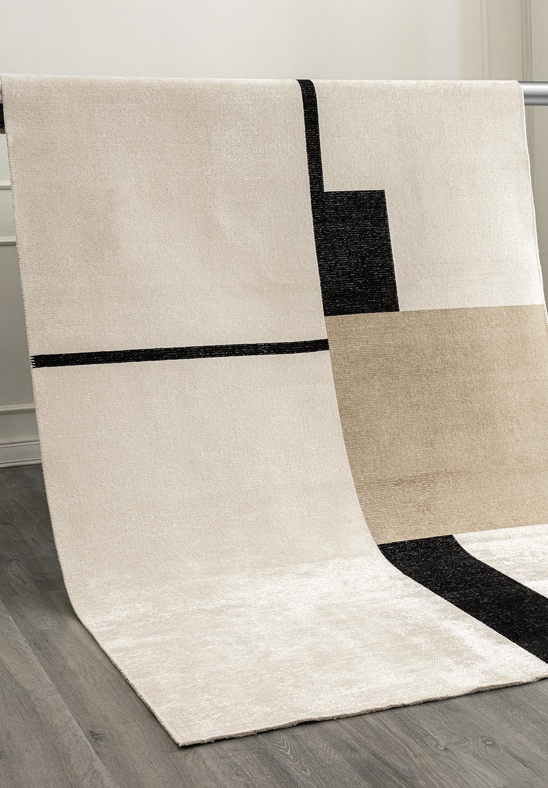 Block Black - Nougat Rug Rugs - Venetto Design Venettodesign.com