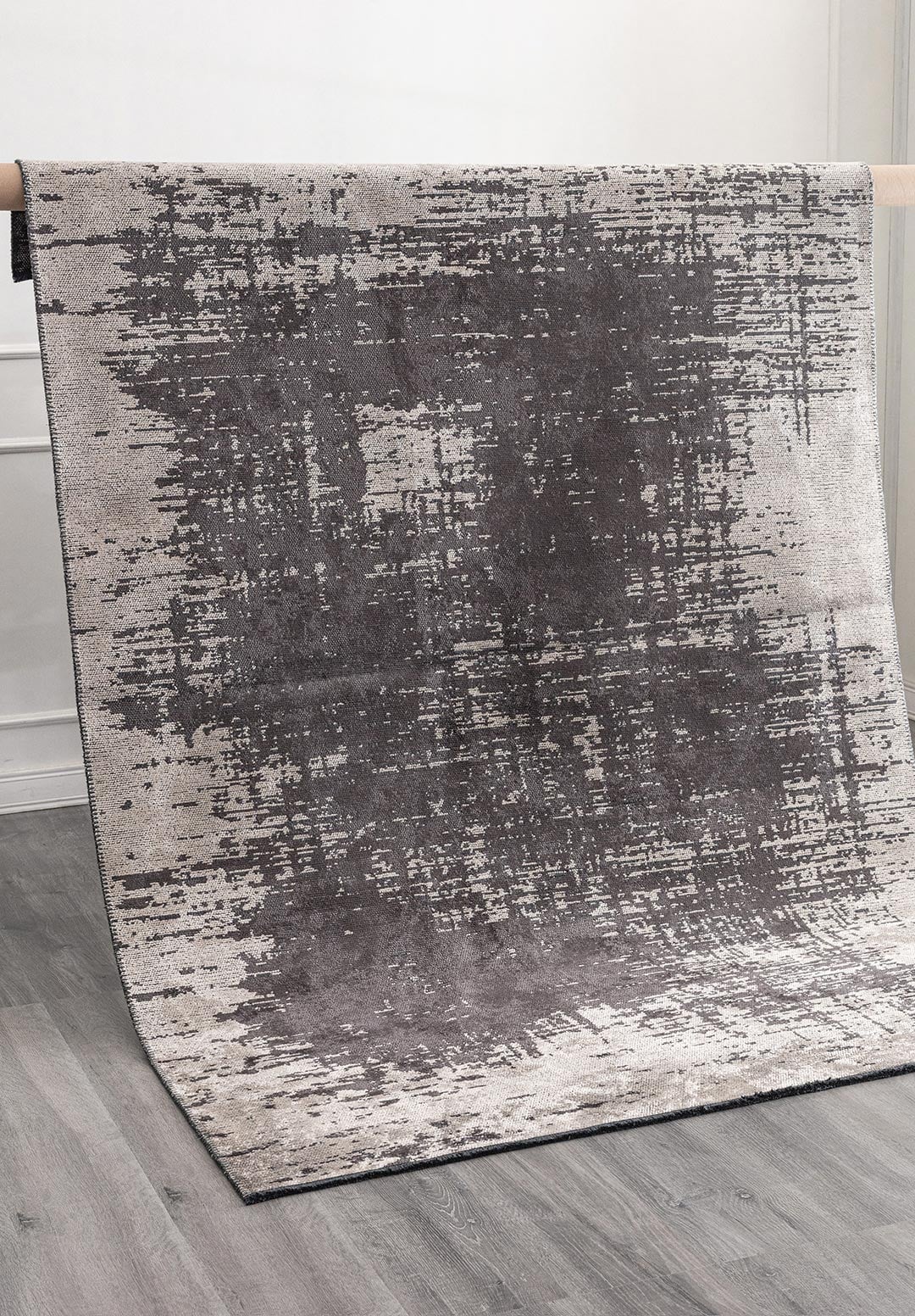Fog Charcoal - Cream Rug Rugs - Venetto Design Venettodesign.com