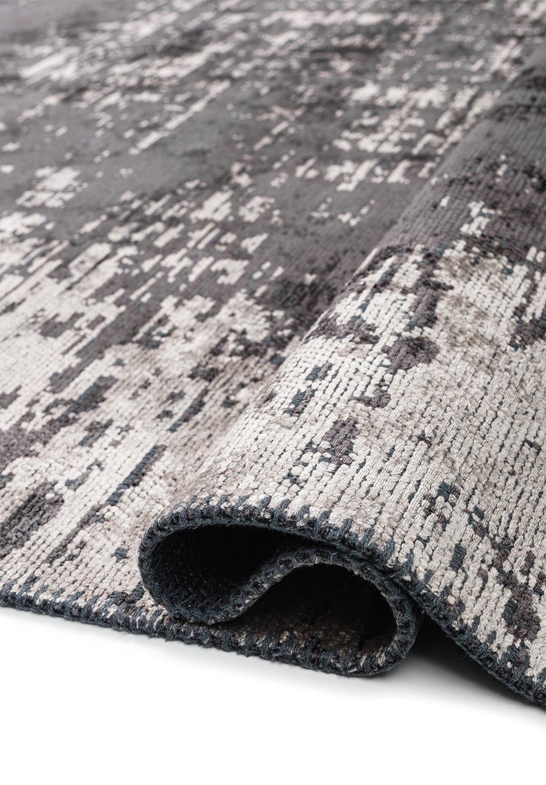 Fog Charcoal - Cream Rug Rugs - Venetto Design Venettodesign.com