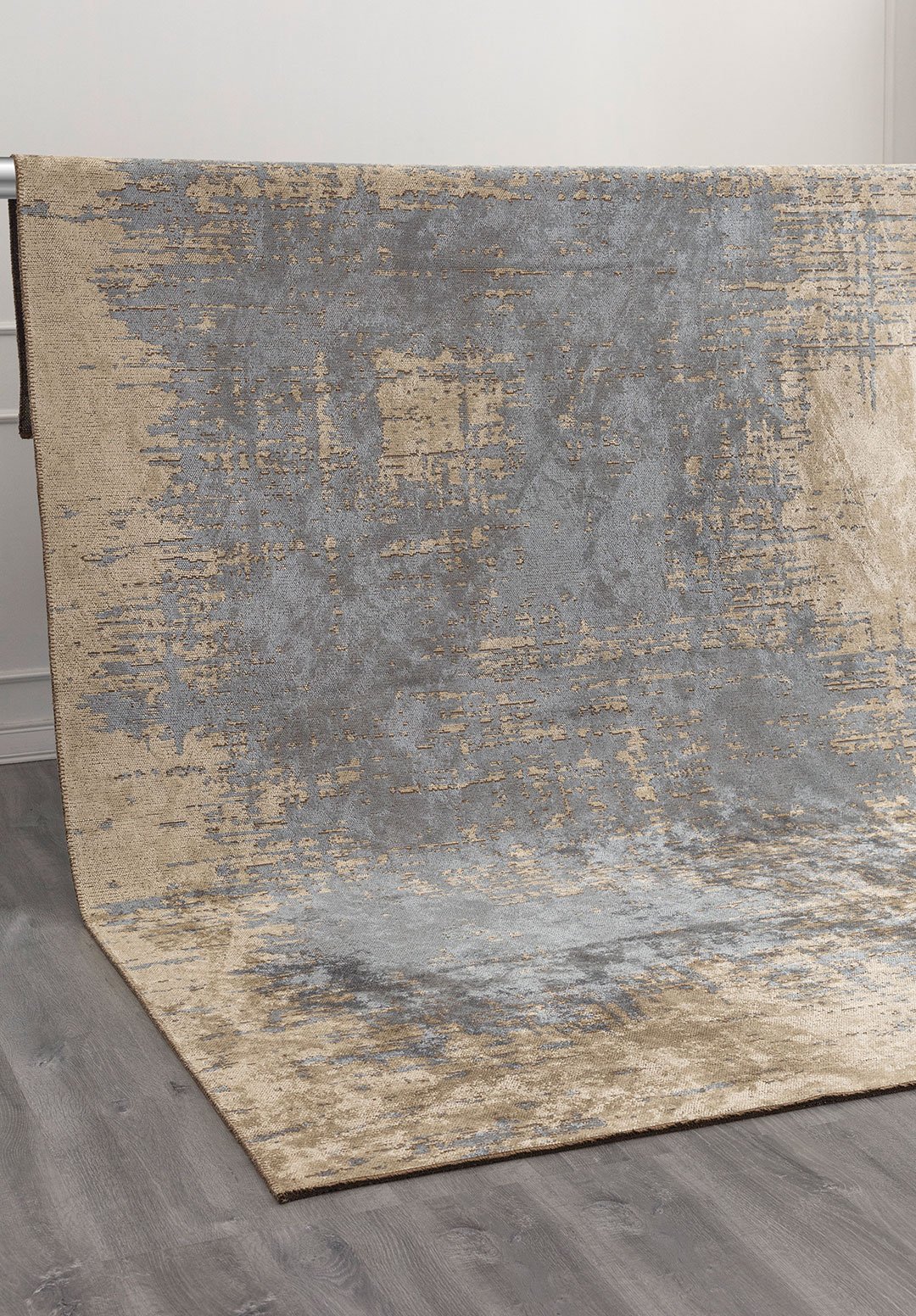 Fog Blue - Beige Rug Rugs - Venetto Design Venettodesign.com