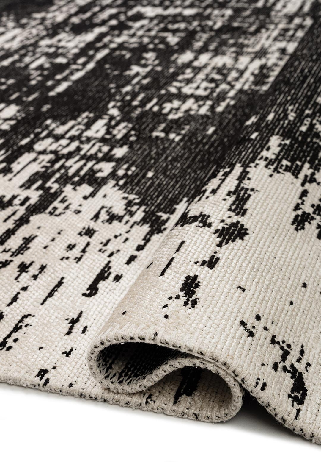 Fog Black - Ecru Rug Rugs - Venetto Design Venettodesign.com