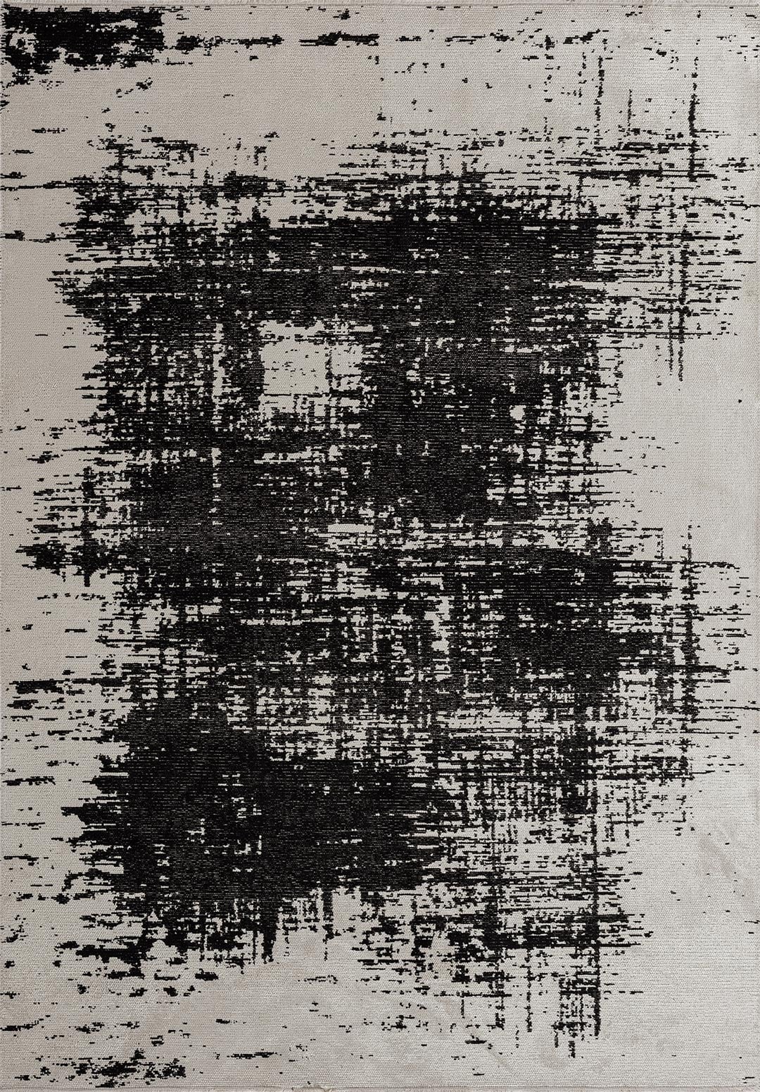 Fog Black - Ecru Rug Rugs - Venetto Design Venettodesign.com